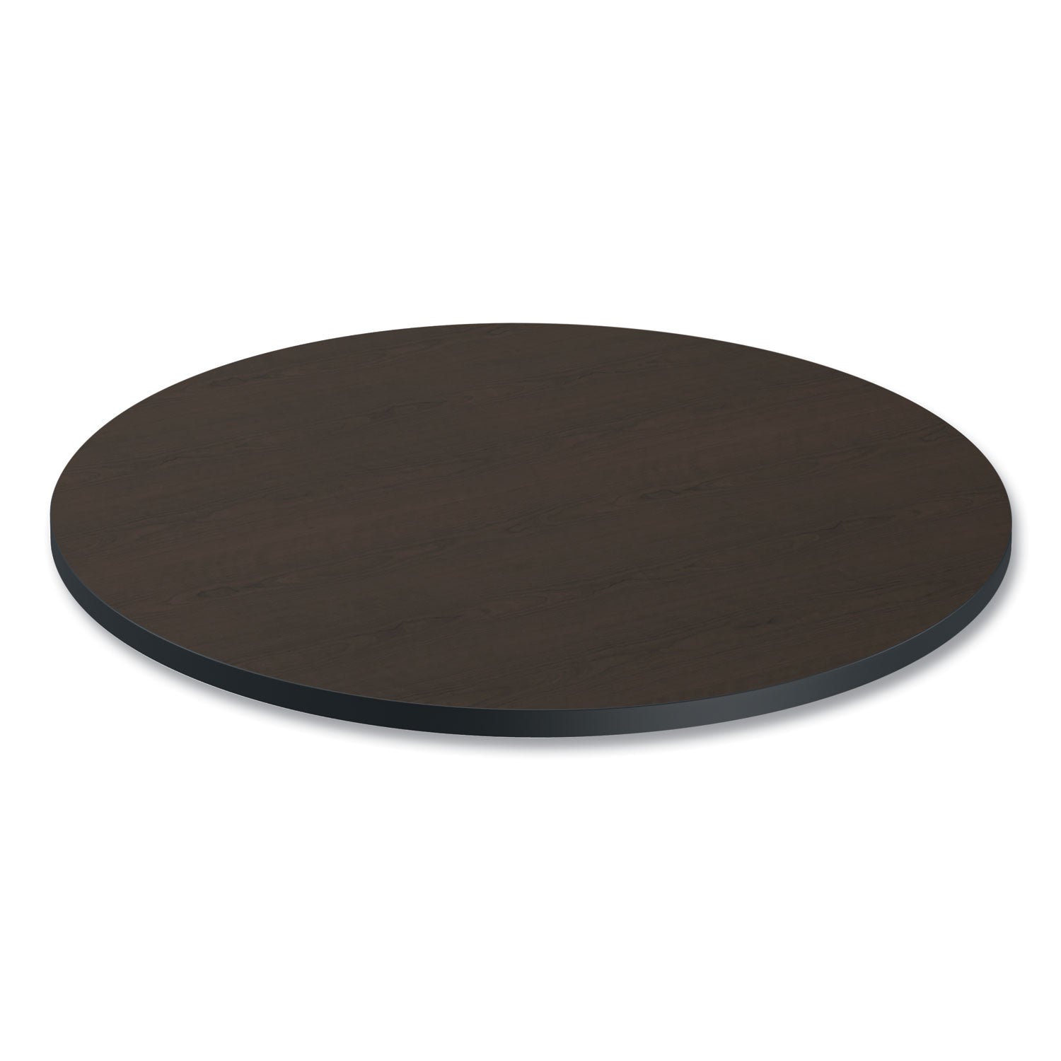 Alera® Reversible Laminate Table Top, Round, 35.5" Diameter, Espresso/Walnut