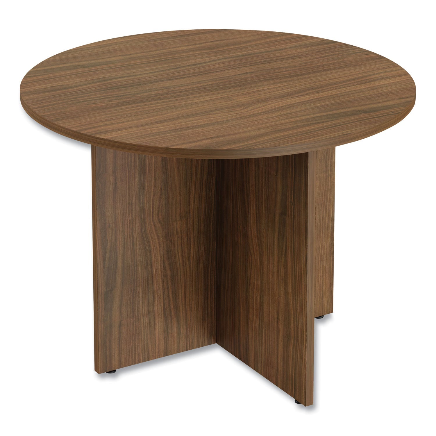 Alera Valencia Round Conference Table | 42", Walnut