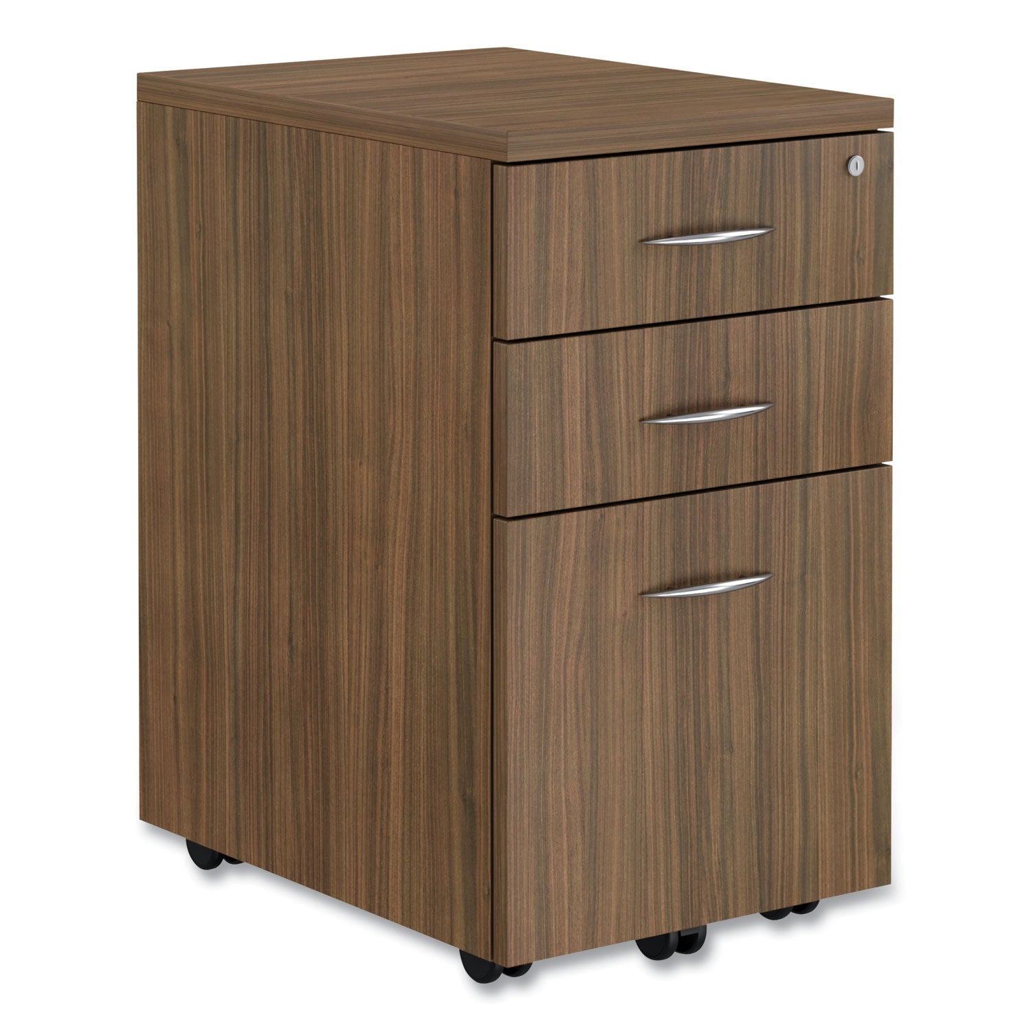 3-Drawer Mobile Pedestal File | Walnut | Alera®