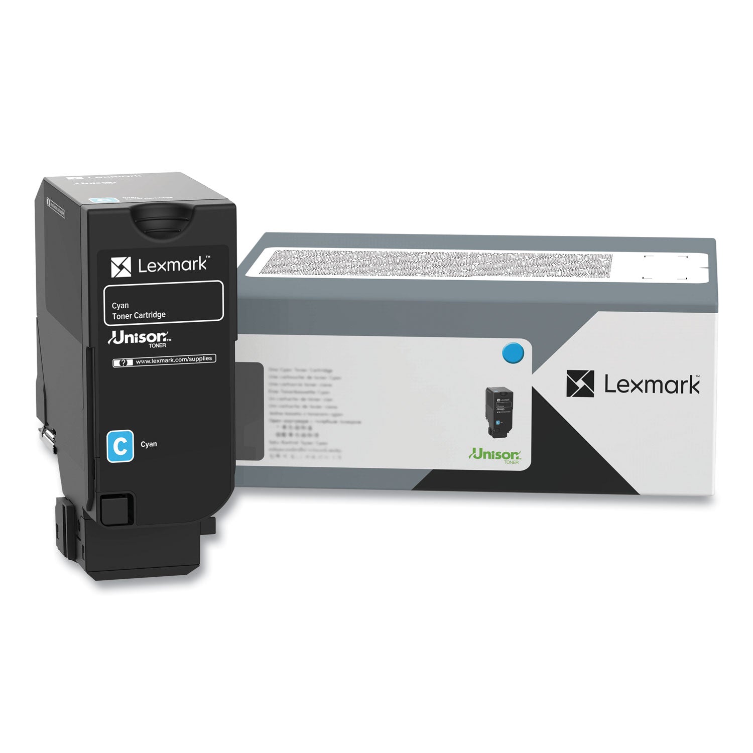 Lexmark™ 74C0SCG Return Program Toner, 7,000 Page-Yield, Cyan