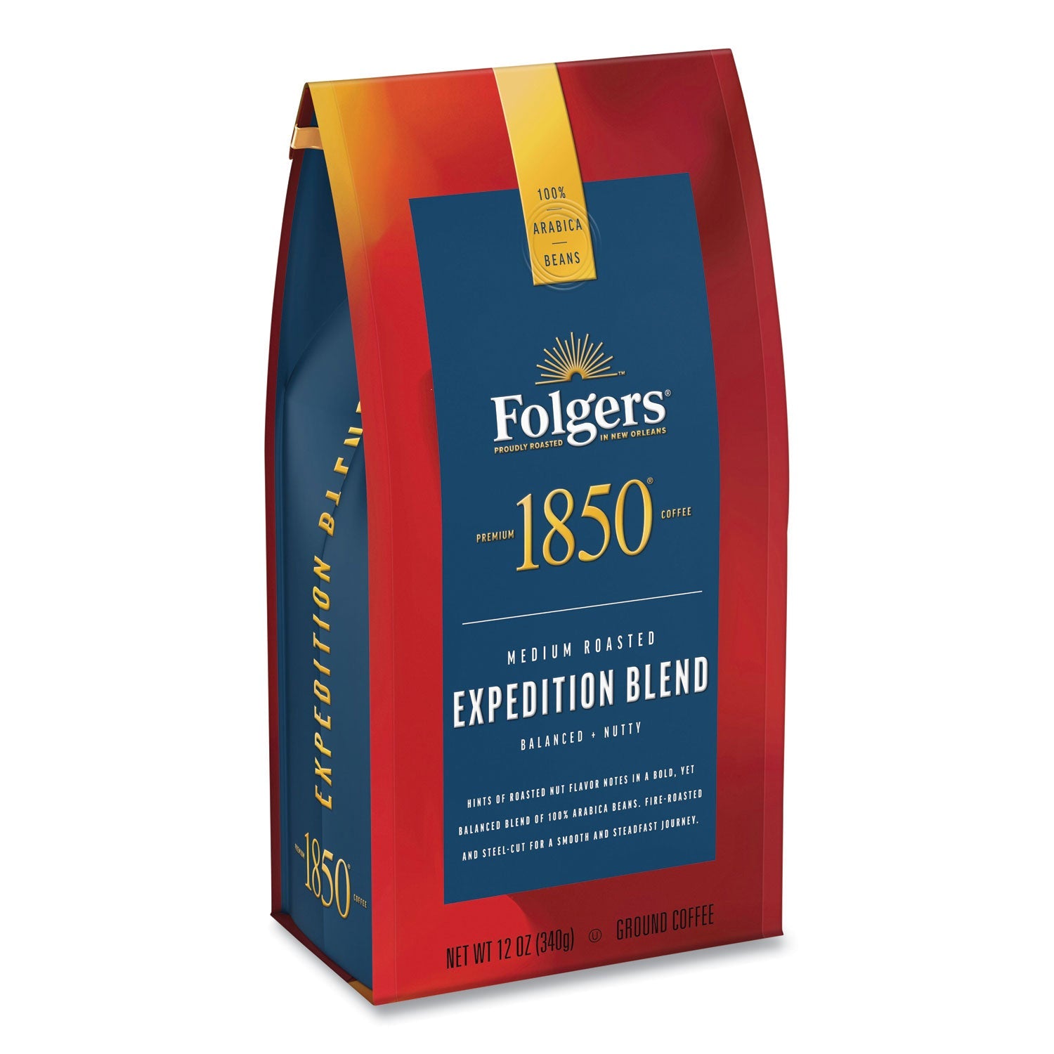 1850 Coffee, Expedition Blend, Medium Roast, Ground, 12 oz Bag - Bloom Skins