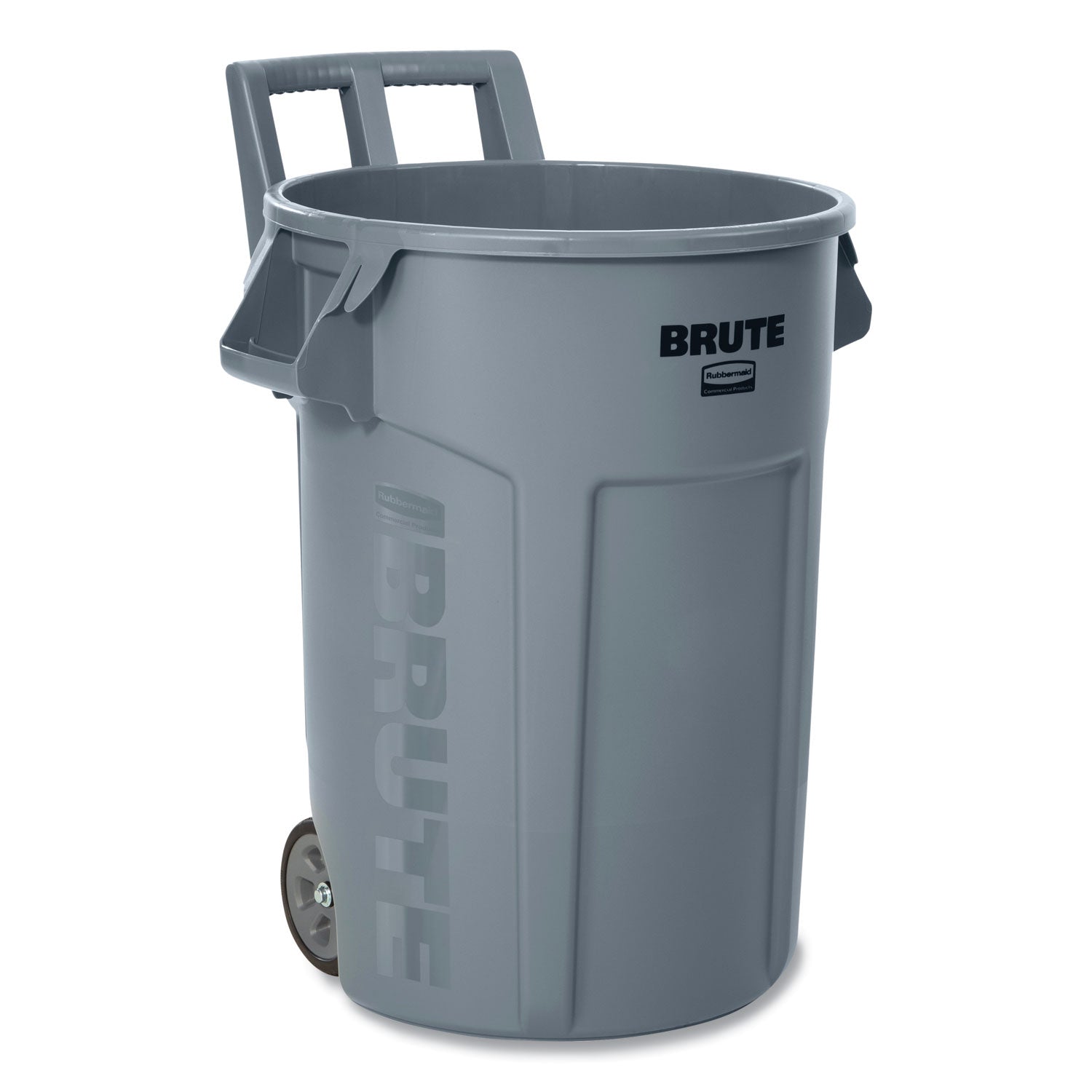 Vented Wheeled BRUTE Container | 32 gal, Gray