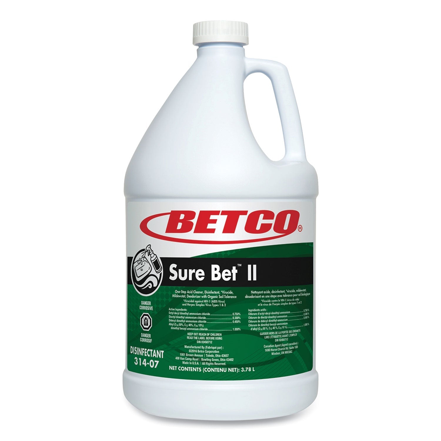 Sure Bet II Disinfectant | Betco® 1 Gallon