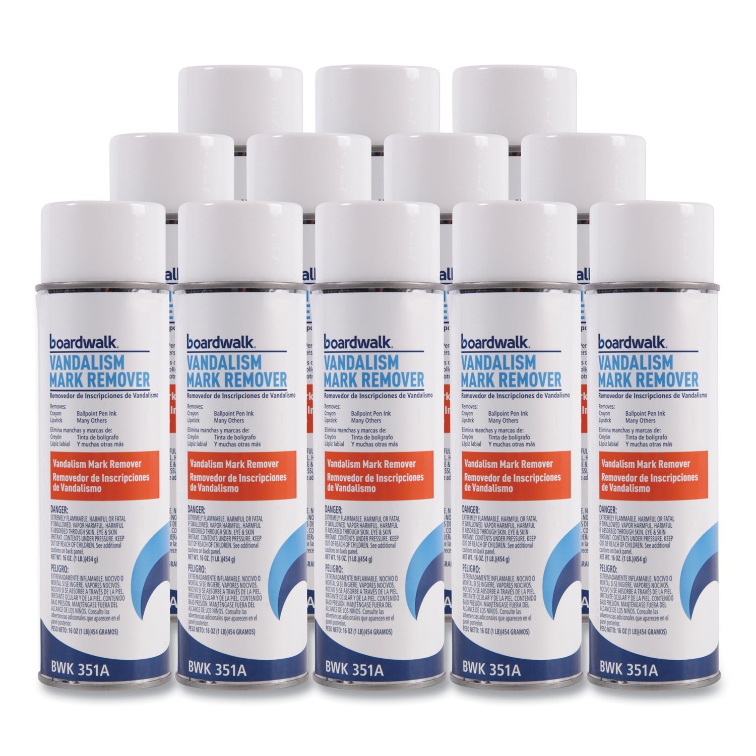 Vandalism Mark Remover | Boardwalk® 15oz 12-Carton