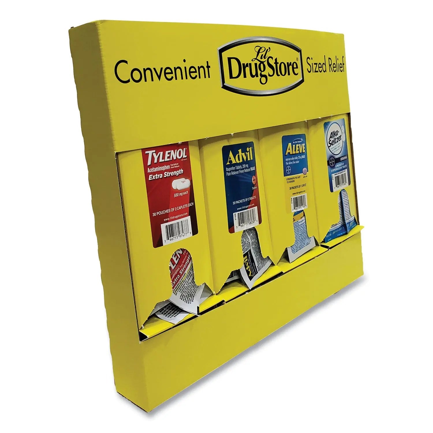 Lil' Drugstore® Single-Dose Medicine Dispenser, 105-Pieces, Plastic Case, Yellow