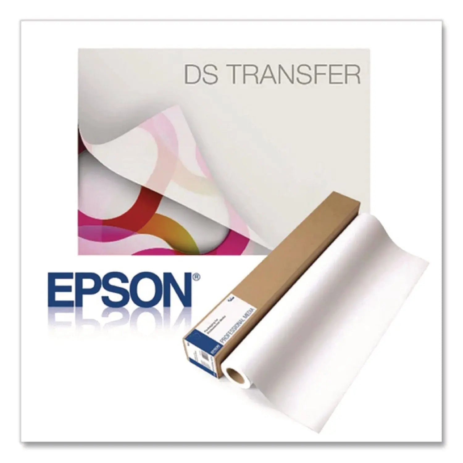 Epson® Dye Sub Transfer Multi Use Paper, 2" Core, 85 gsm, 17" x 100 ft, Matte White - Bloom Skins