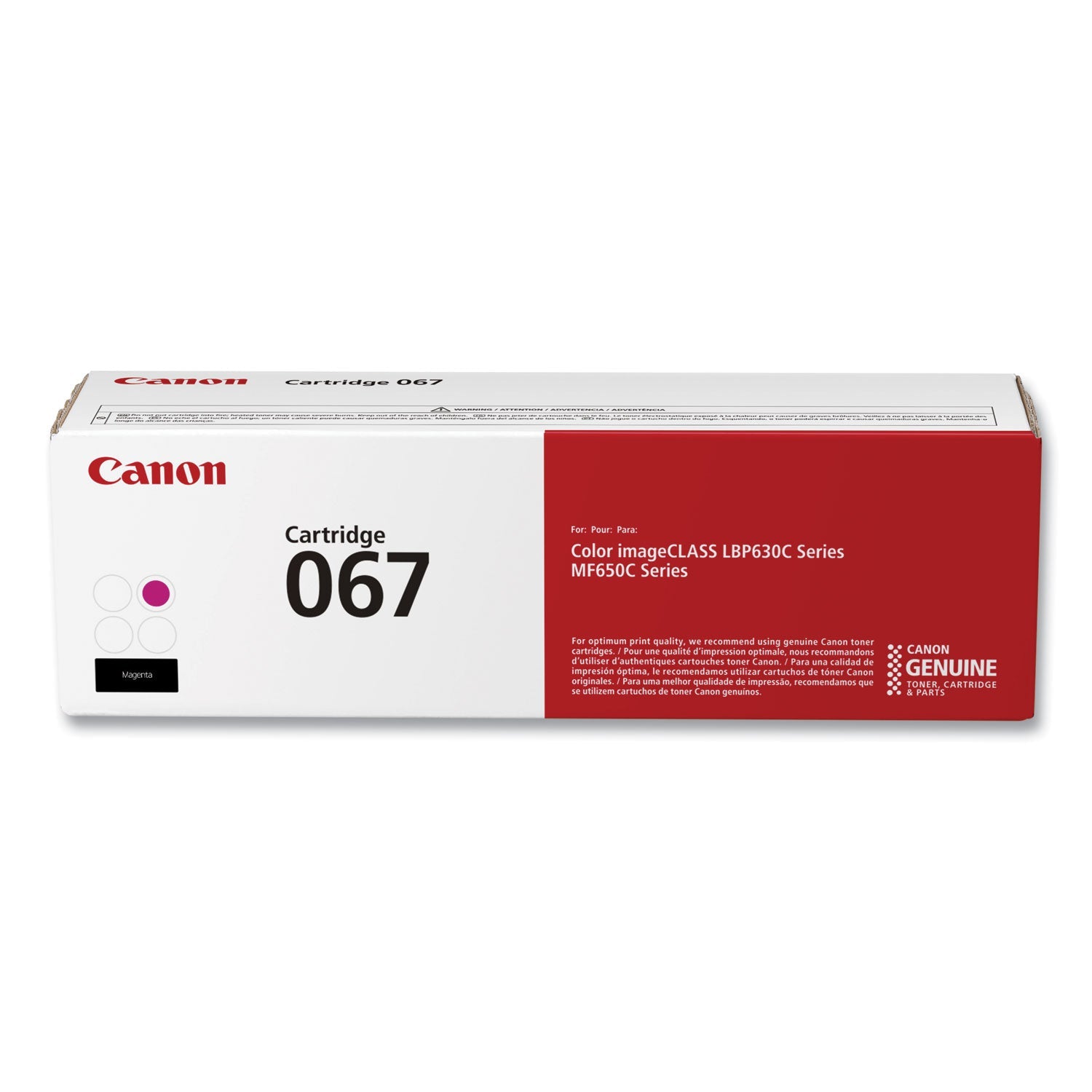 Canon® 5100C001 (067) Toner, 1,250 Page-Yield, Magenta