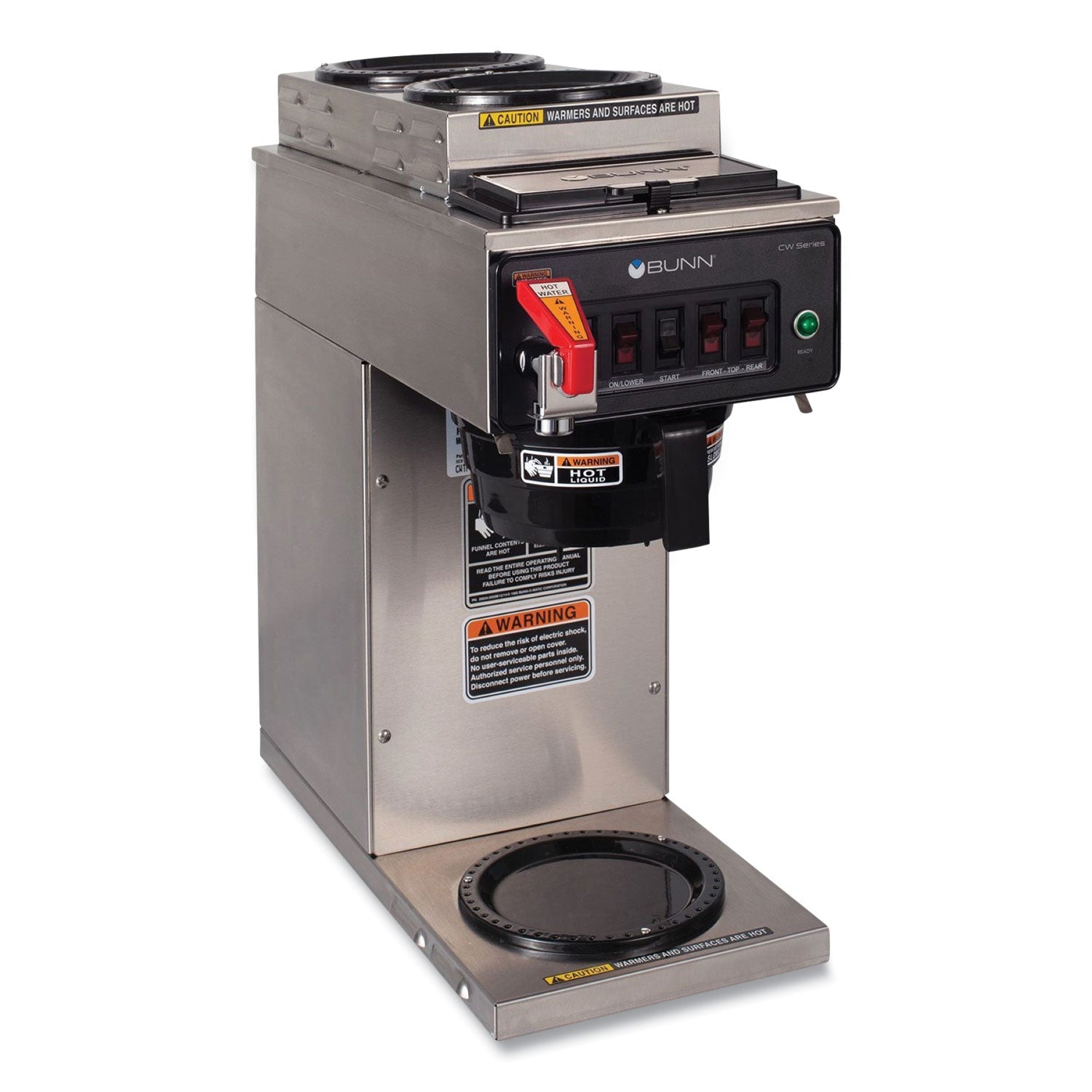 BUNN® CWTF15-3 12 Cup Automatic Coffee Brewer, Gray/Stainless Steel
