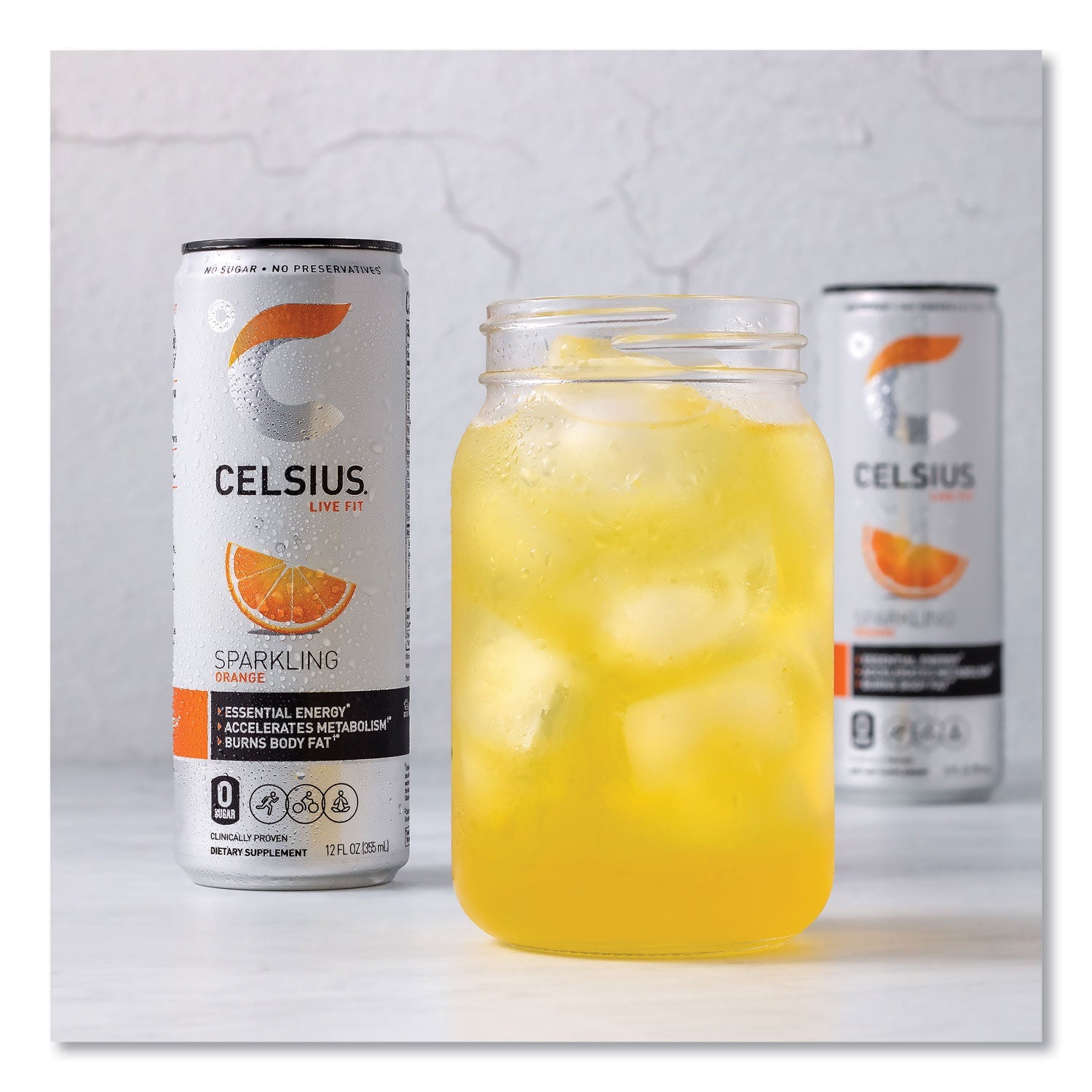 Celsius® Live Fit Variety Pack, Kiwi Guava and Orange, 12 oz Can, 24/Carton - Bloom Skins