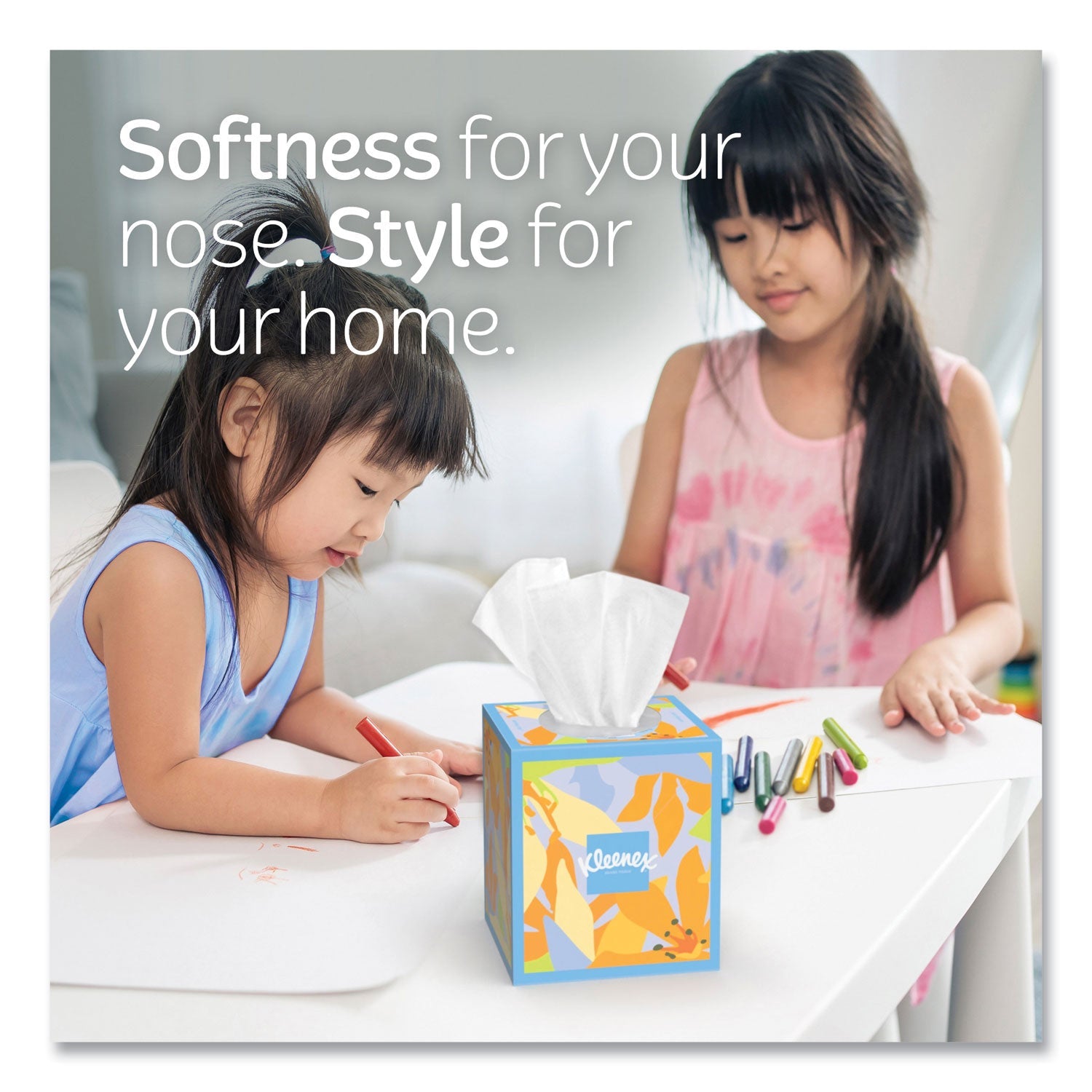 Kleenex® Lotion Facial Tissue, 3-Ply, White, 60 Sheets/Box, 27 Boxes/Carton