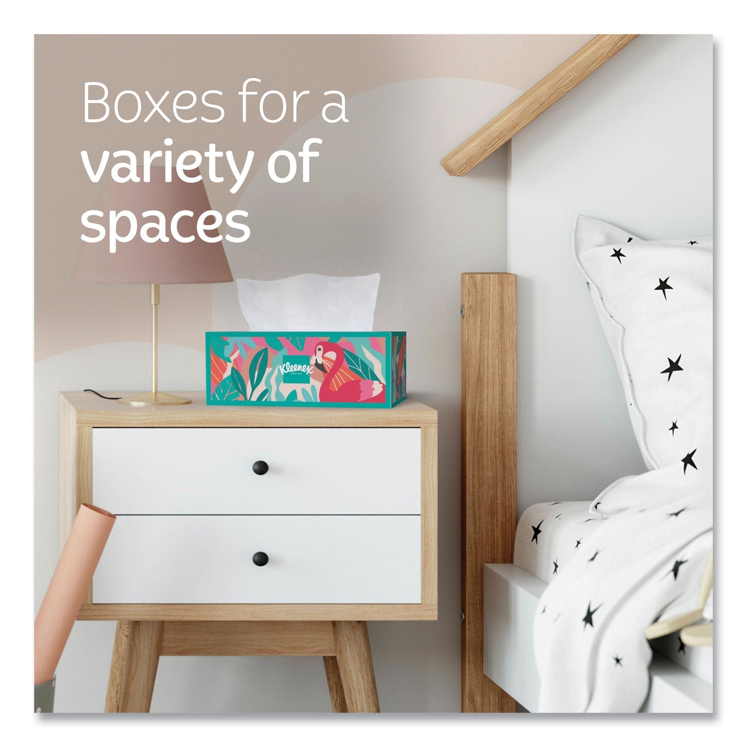 Kleenex® Trusted Care Facial Tissue, 2-Ply, White, 160 Sheets/Box, 3 Boxes/Pack, 12 Packs/Carton