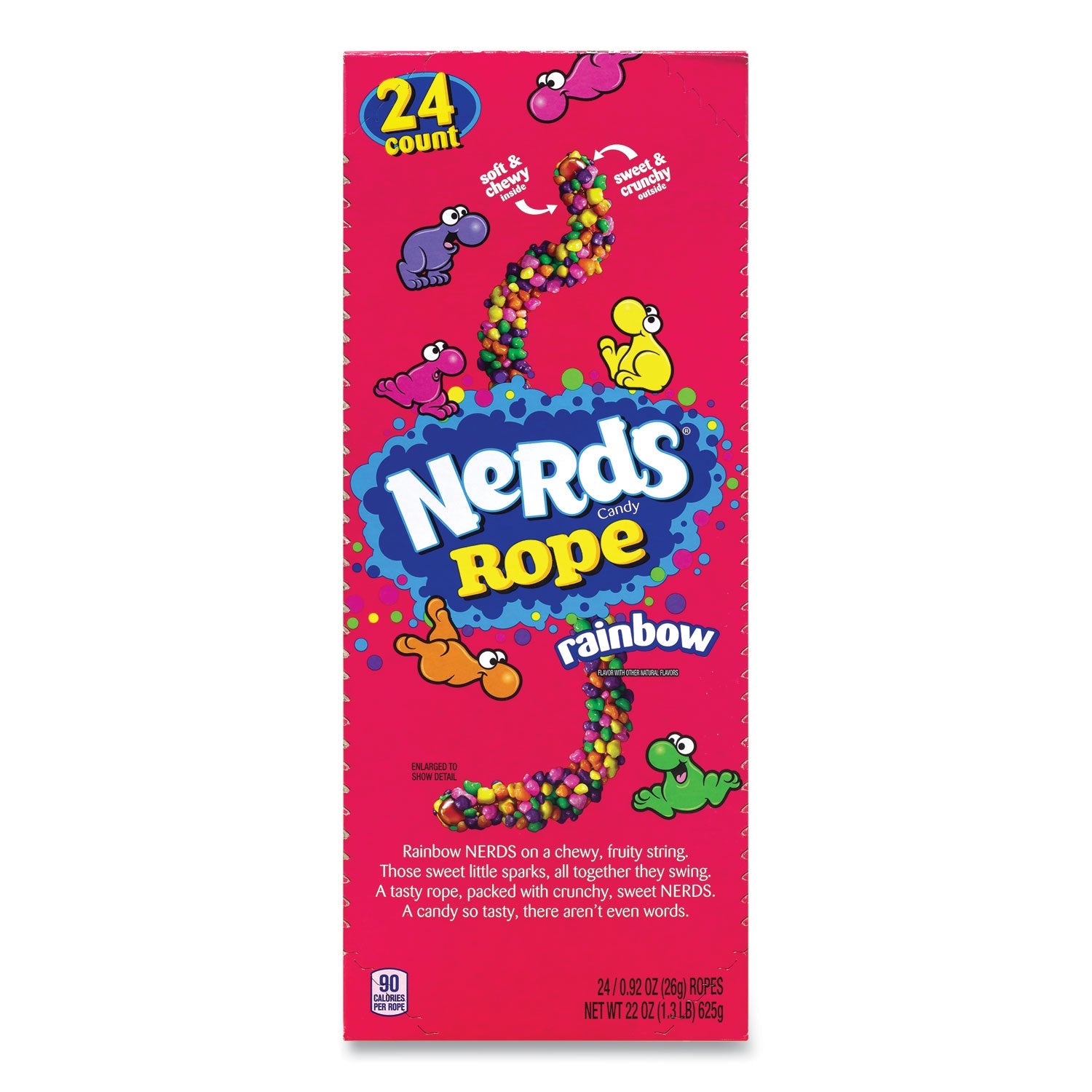 Nestlé® Nerds Rope Candy, Fruity, 0.92 oz Individually Wrapped, 24/Carton - Bloom Skins