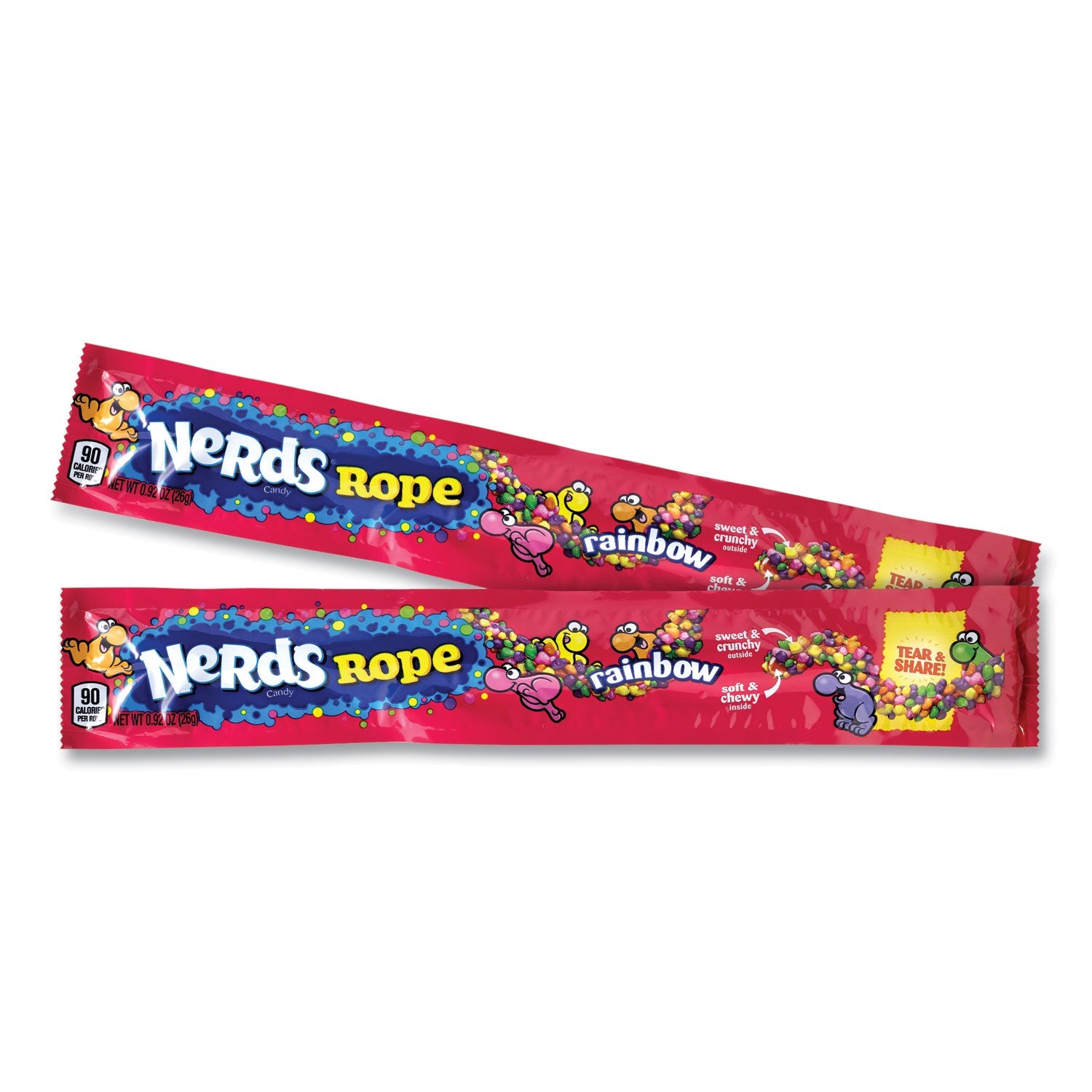 Nestlé® Nerds Rope Candy, Fruity, 0.92 oz Individually Wrapped, 24/Carton - Bloom Skins