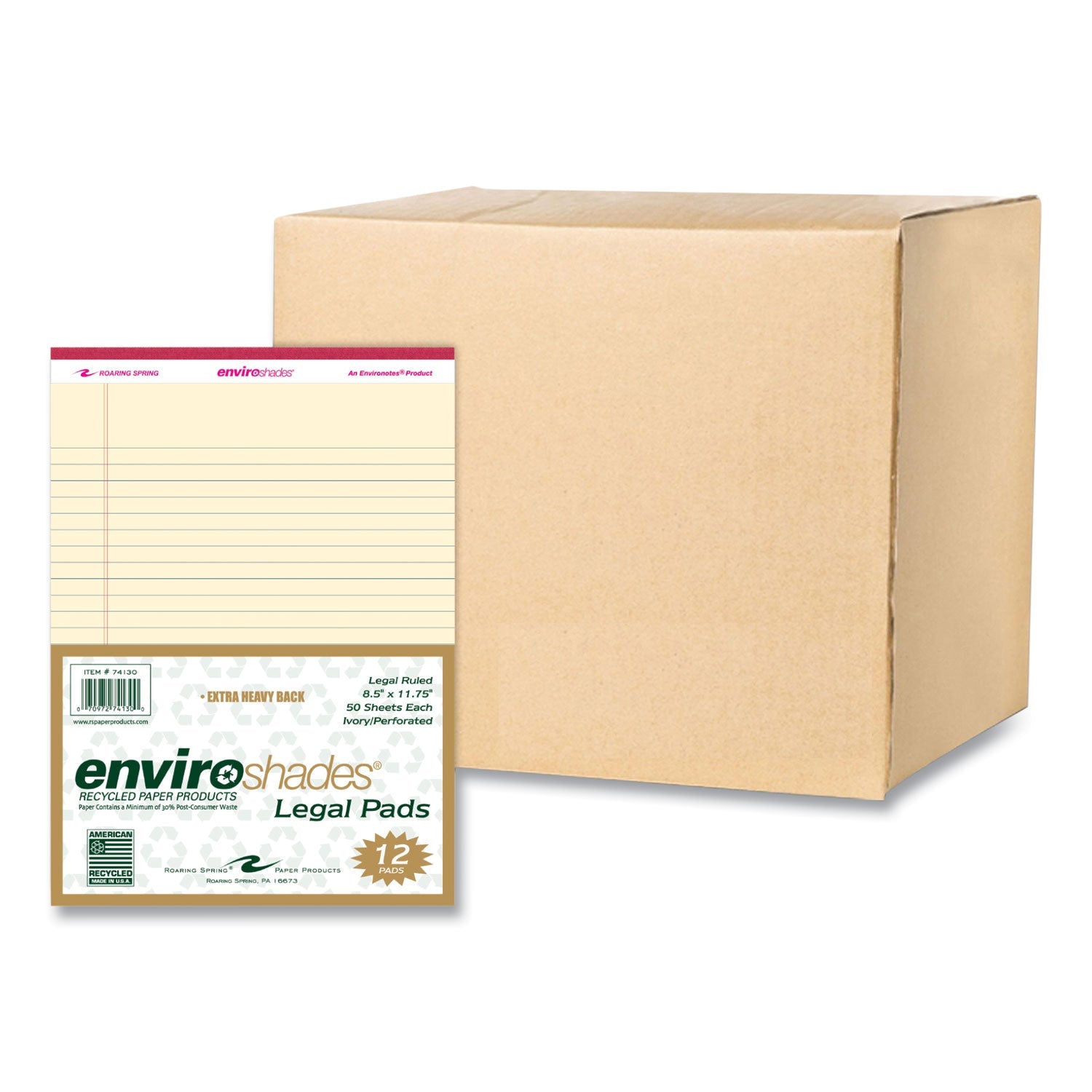 Enviroshades Legal Notepads | Ivory, 36/Carton