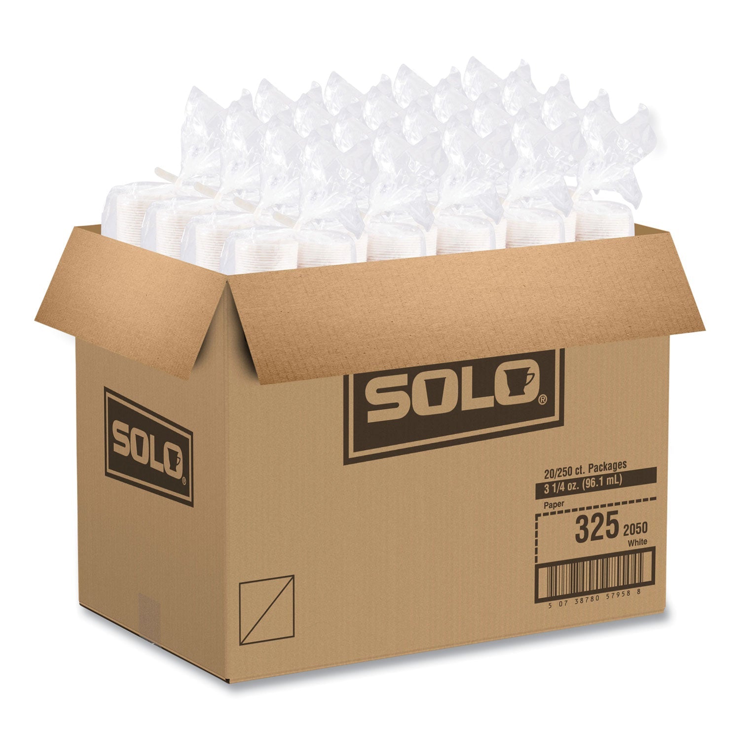 SOLO® Paper Portion Cups, 3.25 oz, White, 250/Bag, 20 Bags/Carton - Bloom Skins