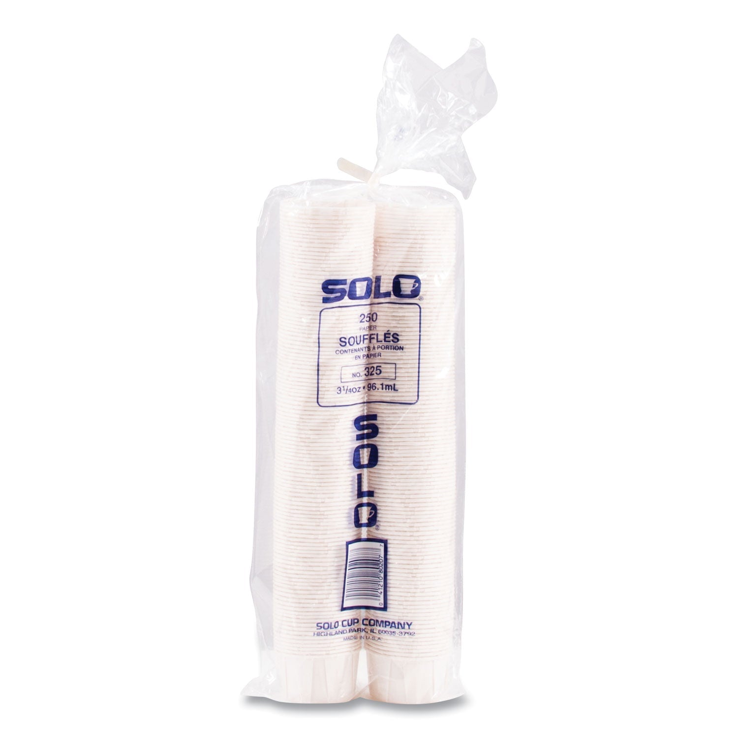 SOLO® Paper Portion Cups, 3.25 oz, White, 250/Bag, 20 Bags/Carton - Bloom Skins