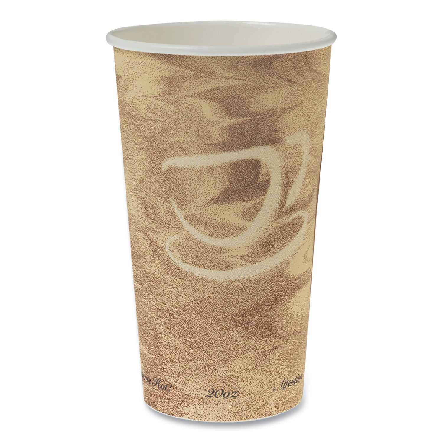 SOLO® Single Sided Poly Paper Hot Cups, 20 Oz, Mistique Design, 40/bag, 15 Bags/carton