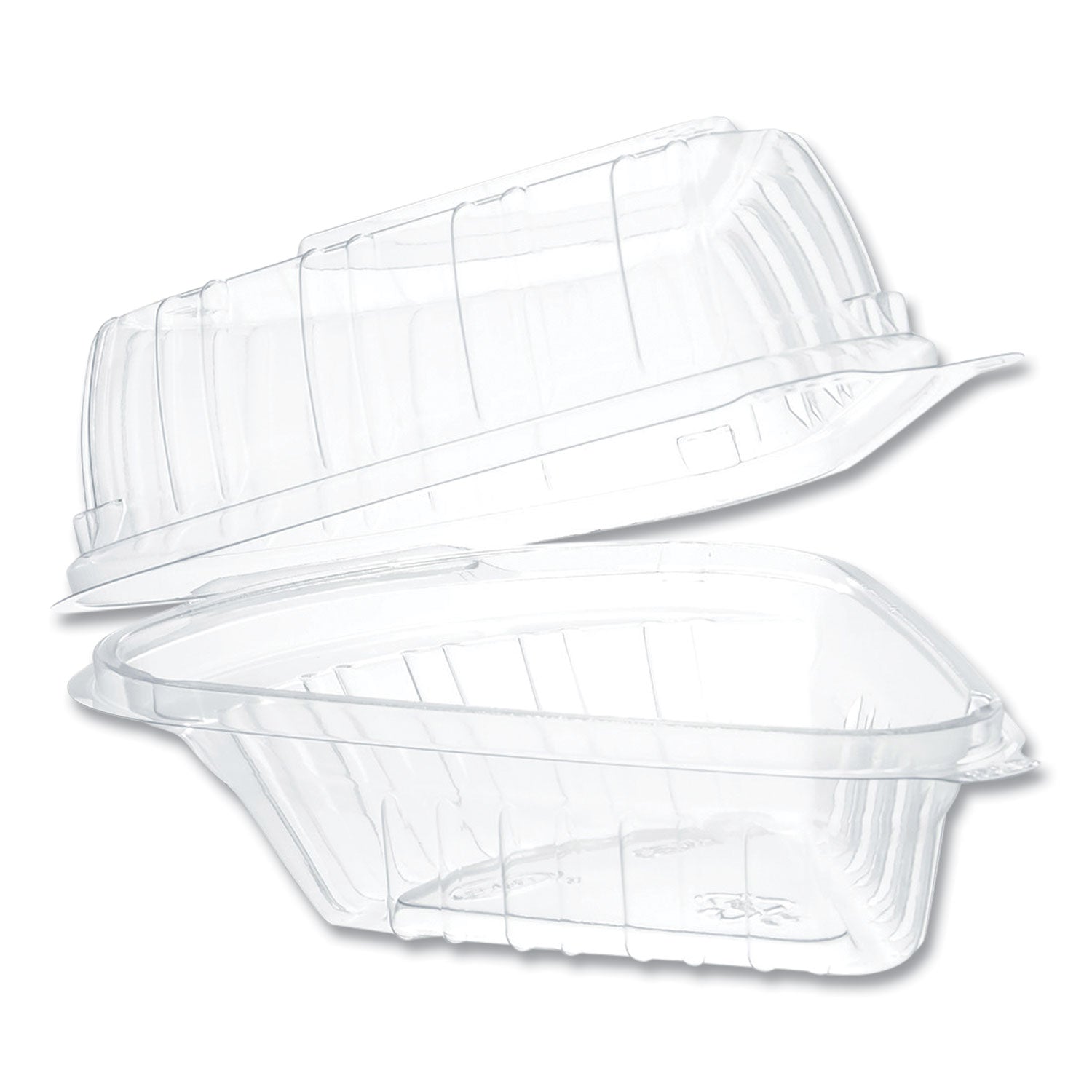 Clear Hinged Containers | Pie Wedge