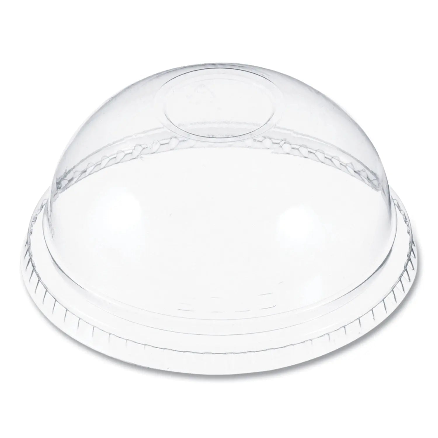 Dart® Plastic Dome Lid, No-Hole, Fits 9 oz to 22 oz Hot Cups, Clear, 100/Sleeve, 10 Sleeves/Carton