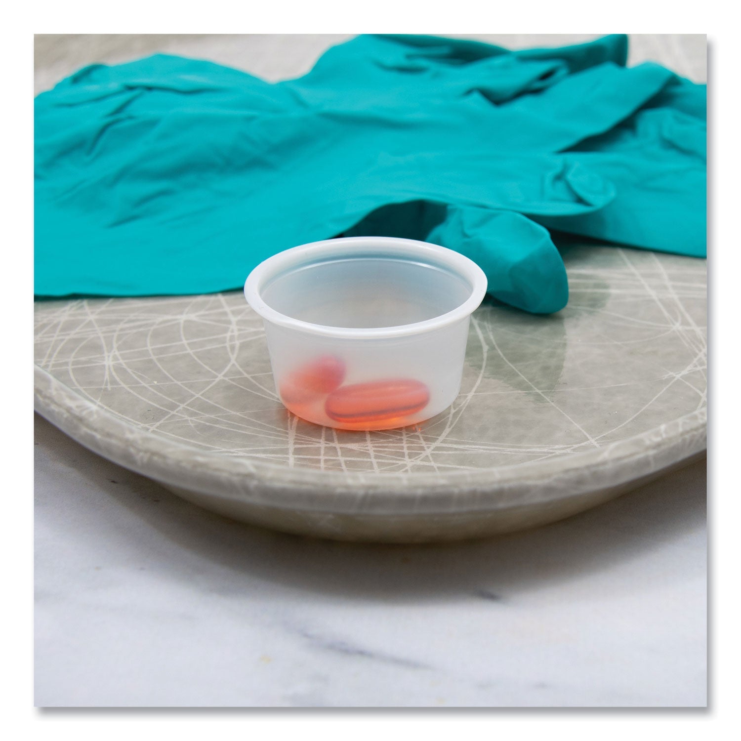 Dart® Polystyrene Portion Cups, 0.75 oz, Plastic, Translucent, 2,500/Carton