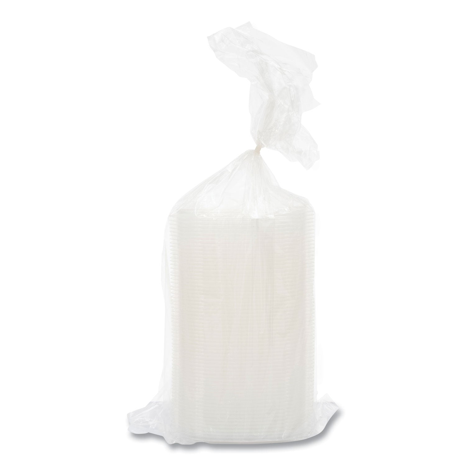 Dart® PresentaBowls Pro Clear Square Bowl Lids, Large Vented Square, 8.5 x 8.5 x 1, Clear, Plastic, 63/Bag, 4 Bags/Carton