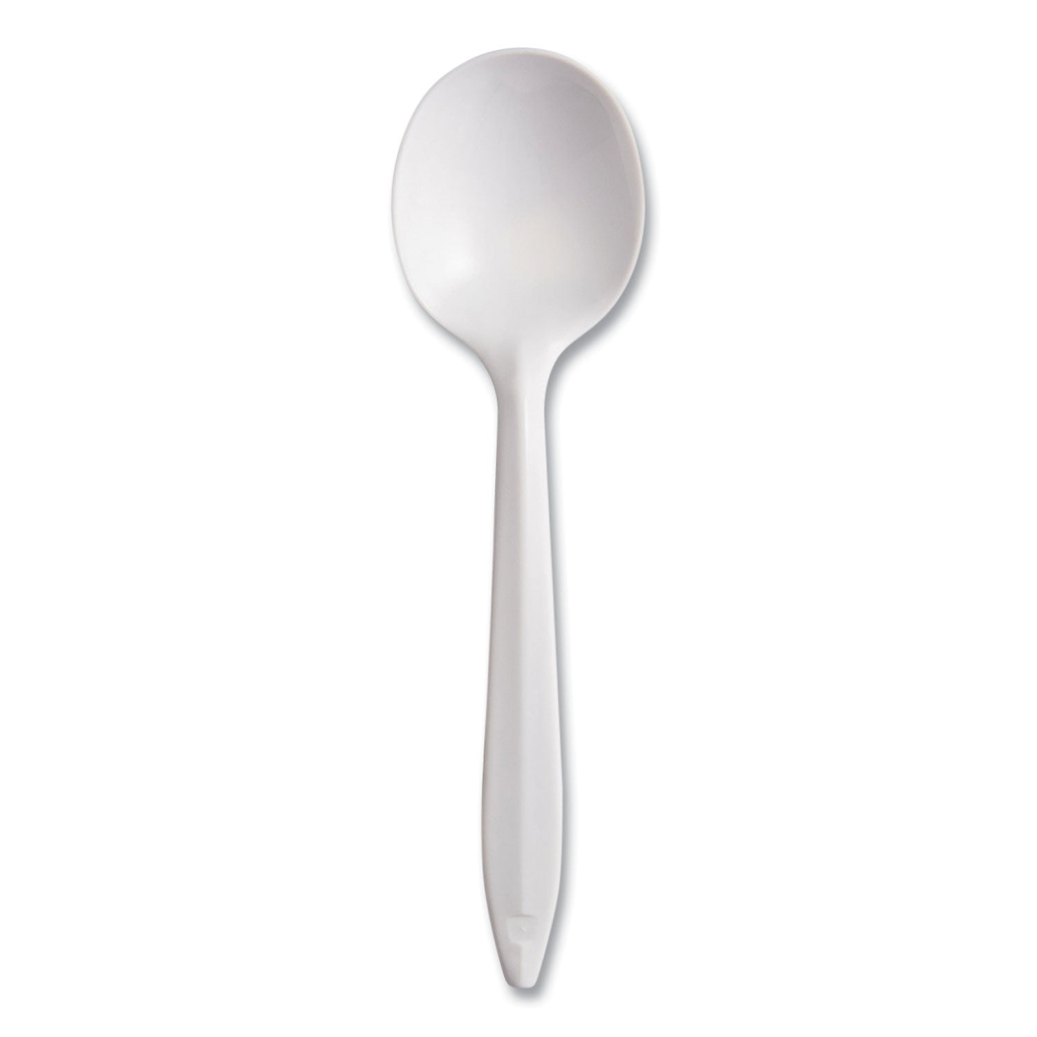 Dart® Style Setter Mediumweight Plastic Utensils, Soup Spoon, White, 1,000/Carton - Bloom Skins