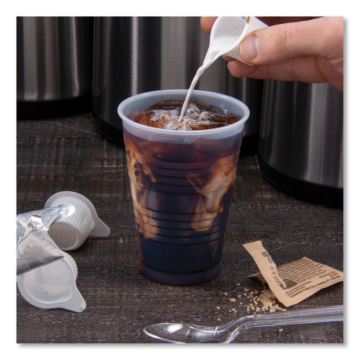 Dart® High-Impact Polystyrene Squat Cold Cups, 12 oz, Plastic, Translucent, 50/Sleeve, 20 Sleeves/Carton