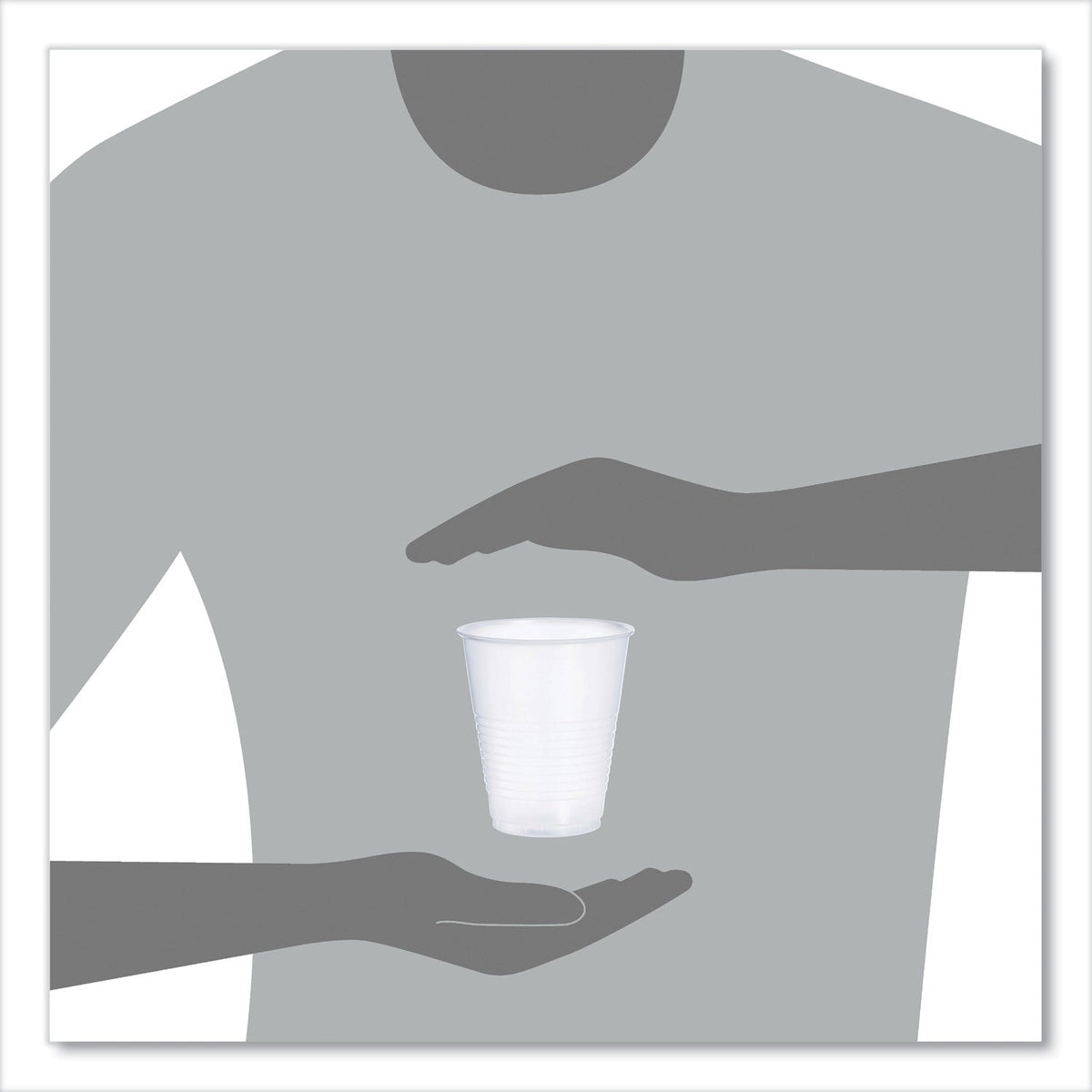 Dart® High-Impact Polystyrene Squat Cold Cups, 12 oz, Plastic, Translucent, 50/Sleeve, 20 Sleeves/Carton