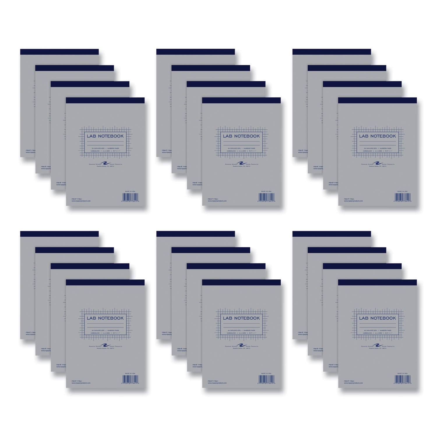 Lab and Science Carbonless Notebook | Quad Rule