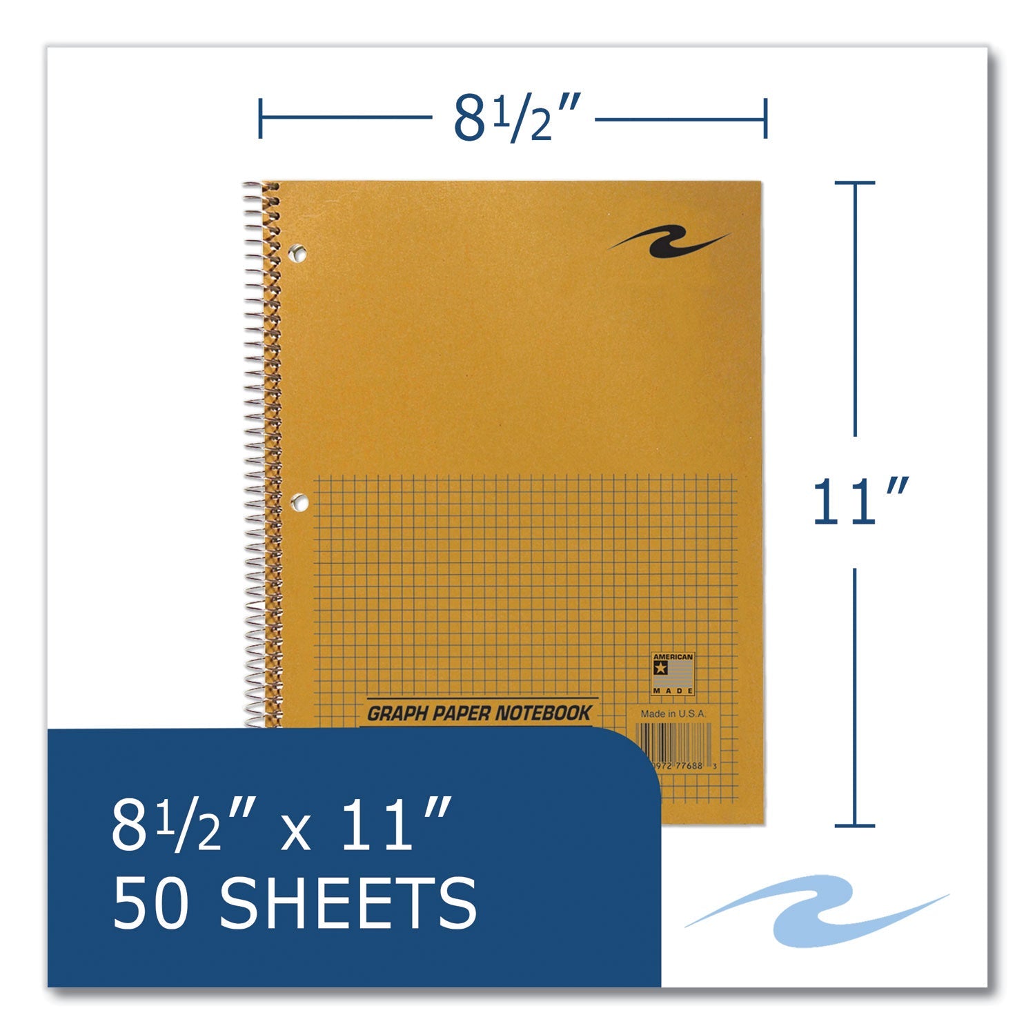 Lab and Science Wirebound Notebook | Quad Rule