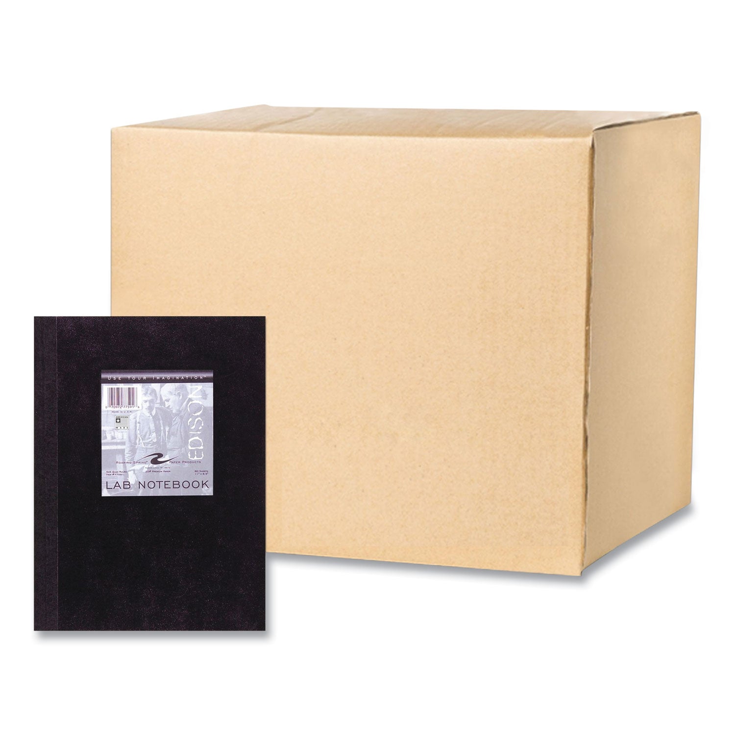 Lab and Science Black Notebook | Quad Rule, 60 Sh