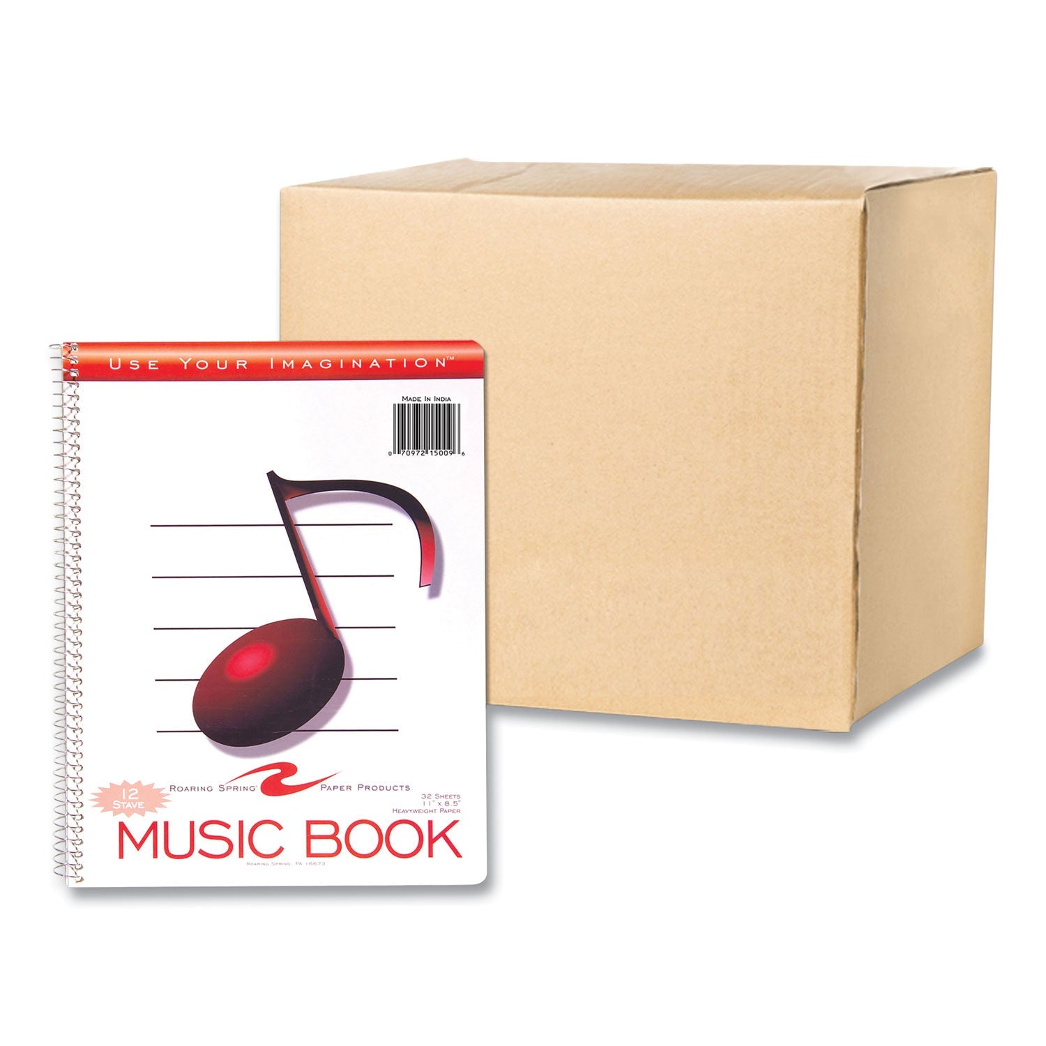 Music Notebook | Transcription, 32 Sheets, 11x8.5
