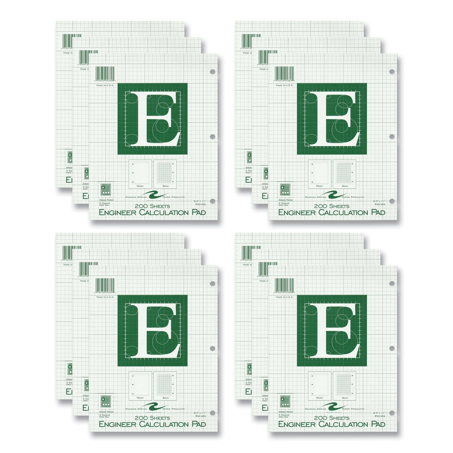 Engineer Pad | Quad Rule, 200 Sheets, 8.5x11