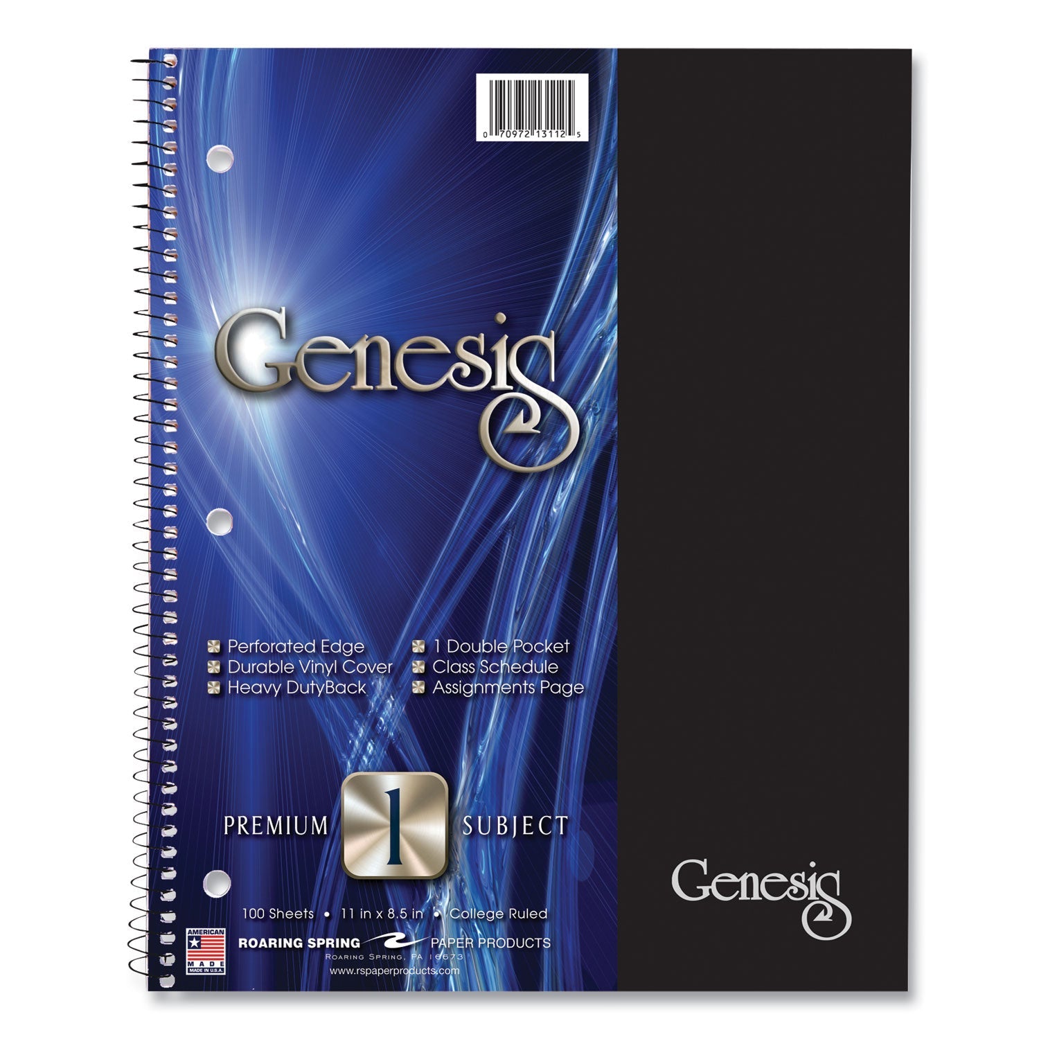 Genesis 1-Subject Notebook | College Rule, Asst.