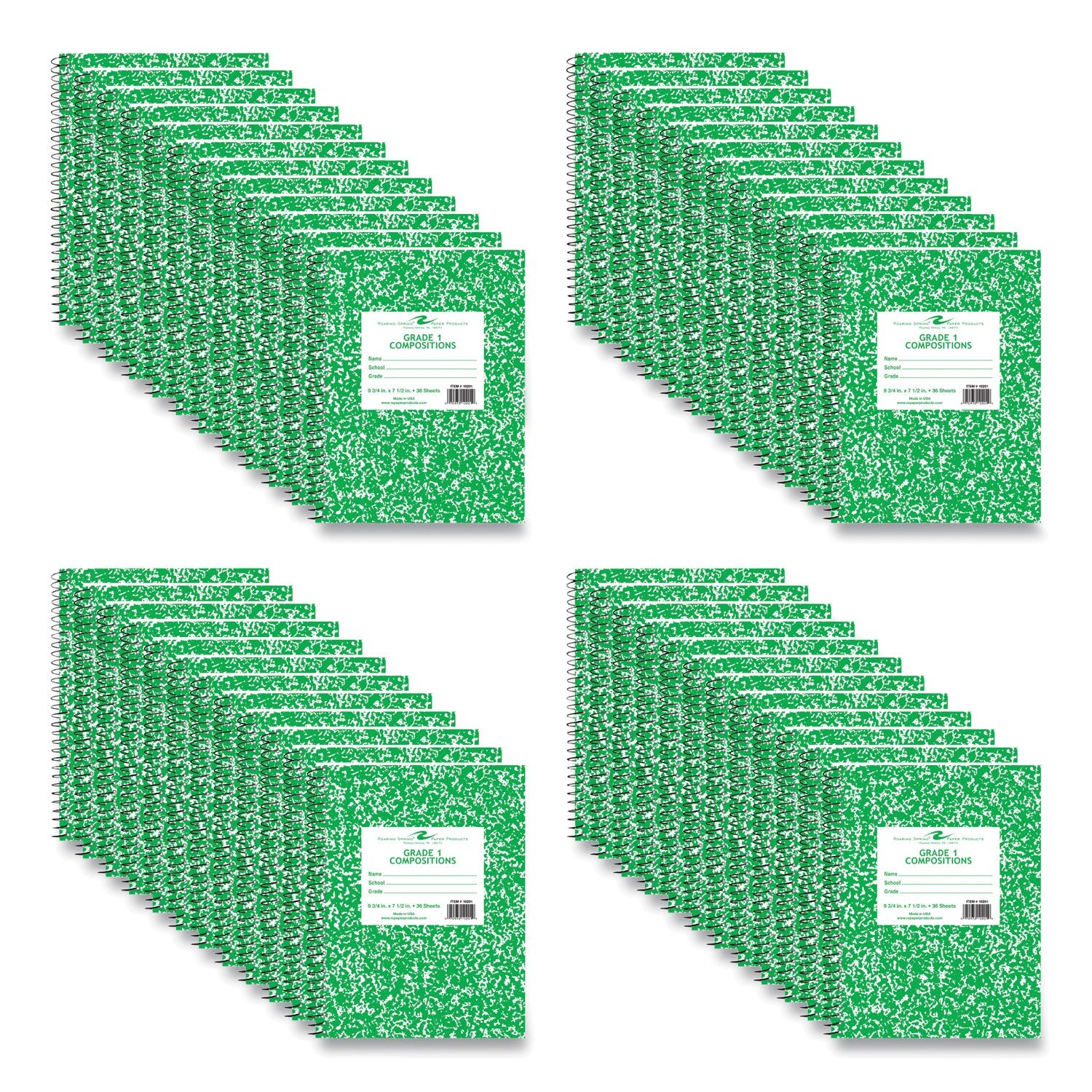 Wirebound Composition Book | Manuscript, Green