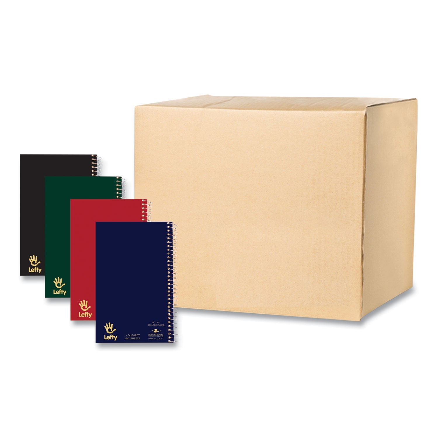 Lefty Notebook | 1-Subject, 8x5, Assorted