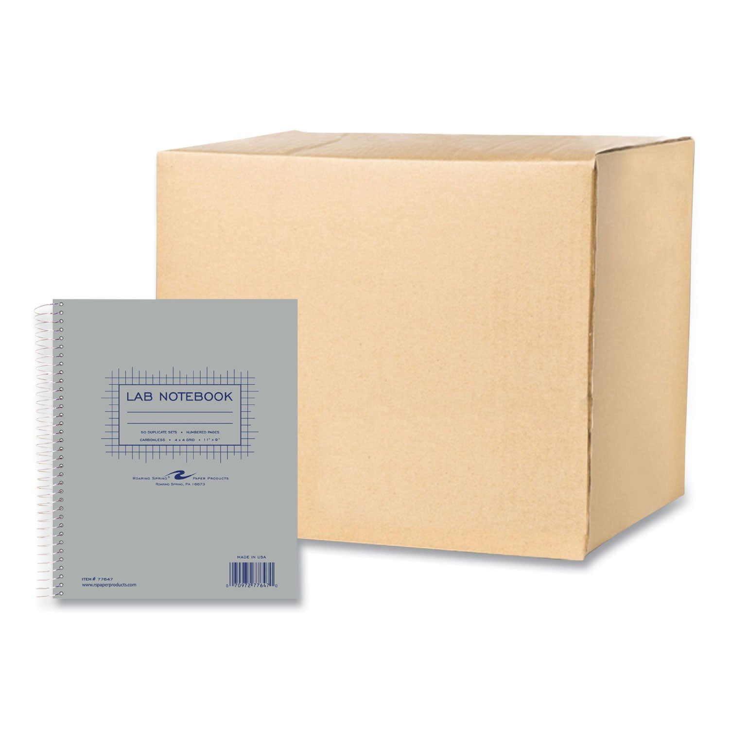 Lab and Science Carbonless Notebook | Quad Rule