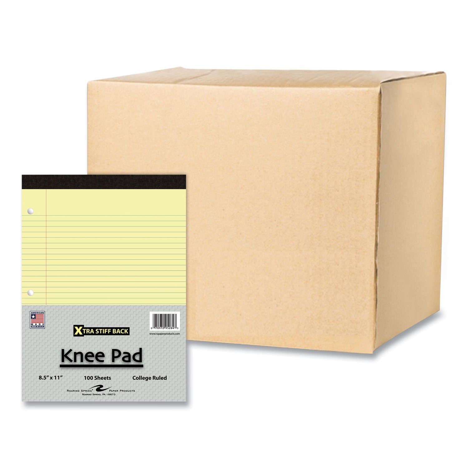Stiff-Back Pad | College Rule, 100 Sheets, Canary