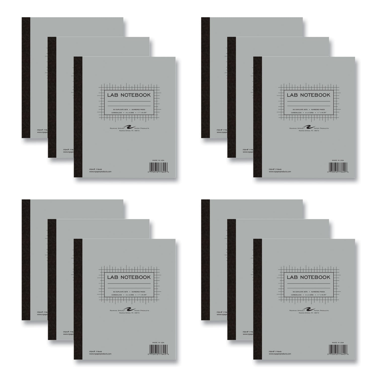 Lab and Science Carbonless Notebook | Quad Rule