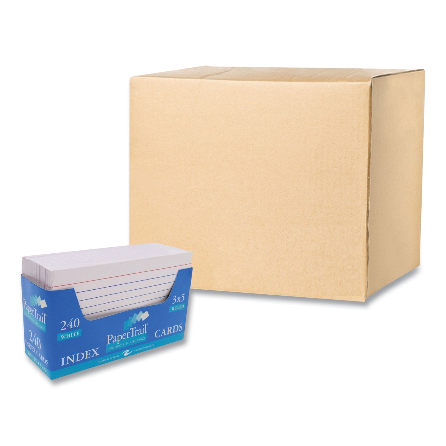 Trayed Index Cards | Narrow Rule, 3x5, 240/Tray