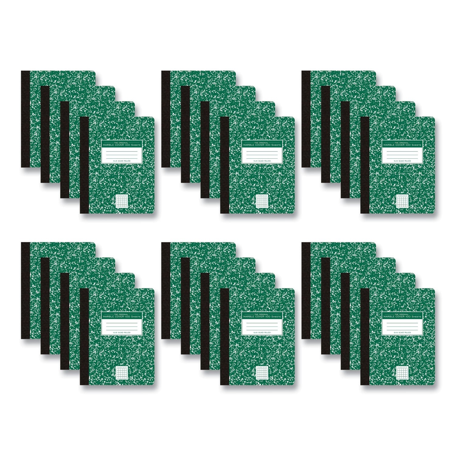 Hardcover Composition Book | Quad Rule, Green