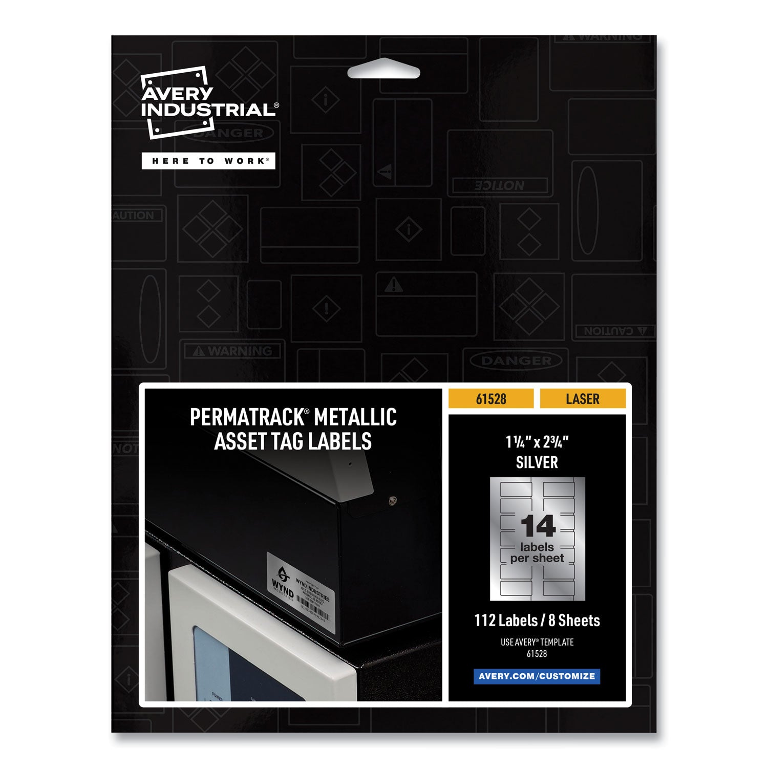Metallic Asset Tag Labels | Silver | 112/pack