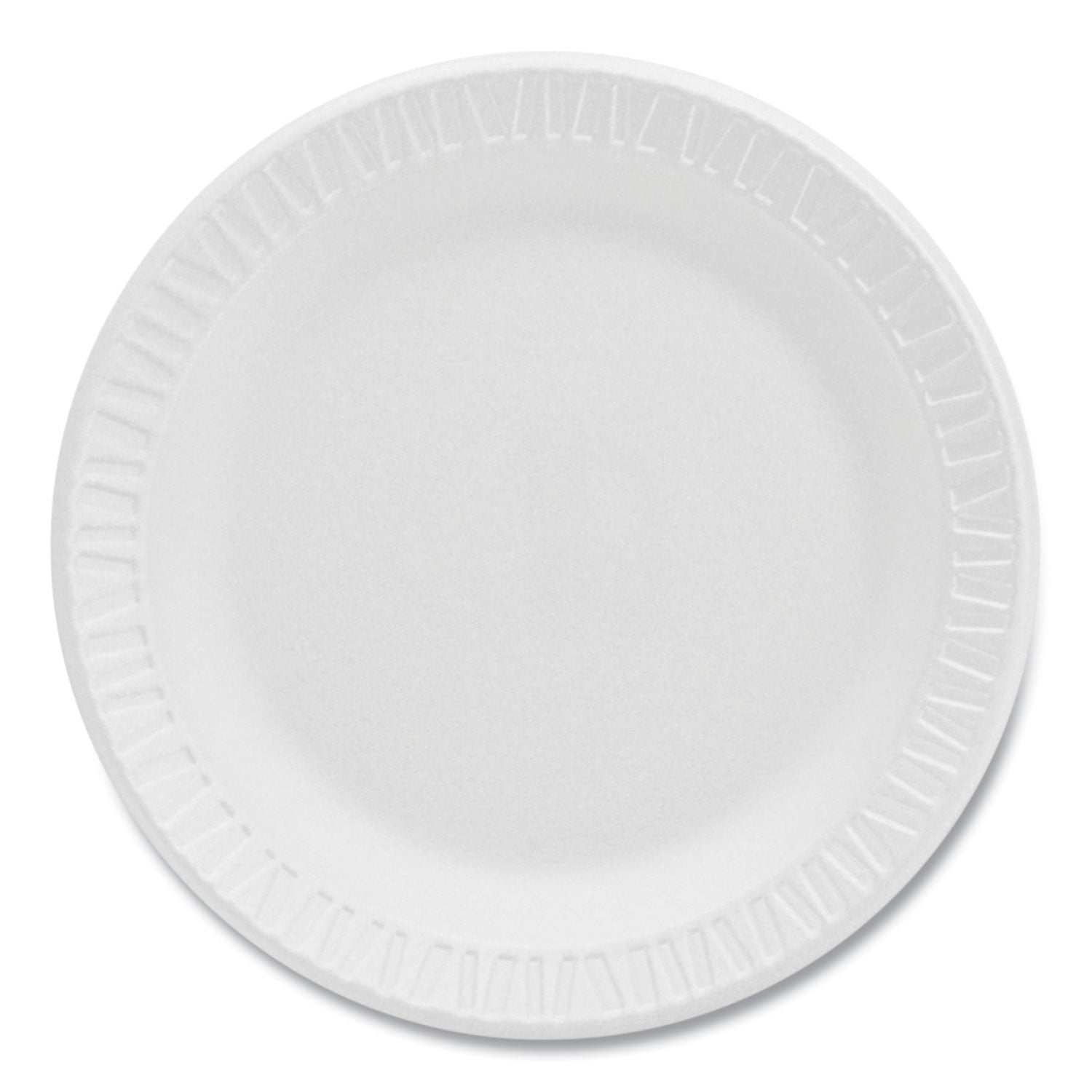 Dart® Concorde Foam Plate, 6" dia, White, 1,000/Carton