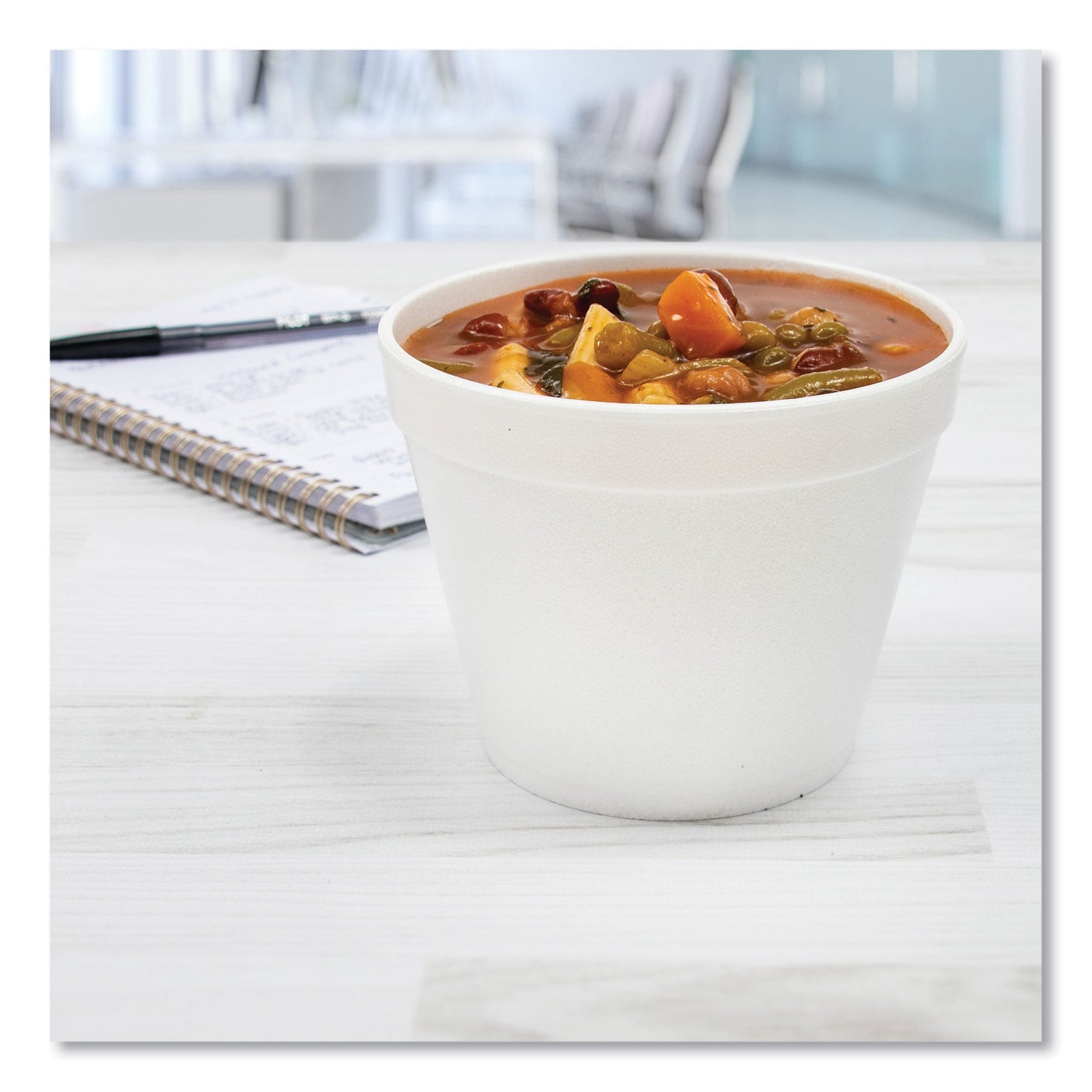 Dart® Food Containers, 12 oz, White, Foam, 25/Bag, 20 Bags/Carton