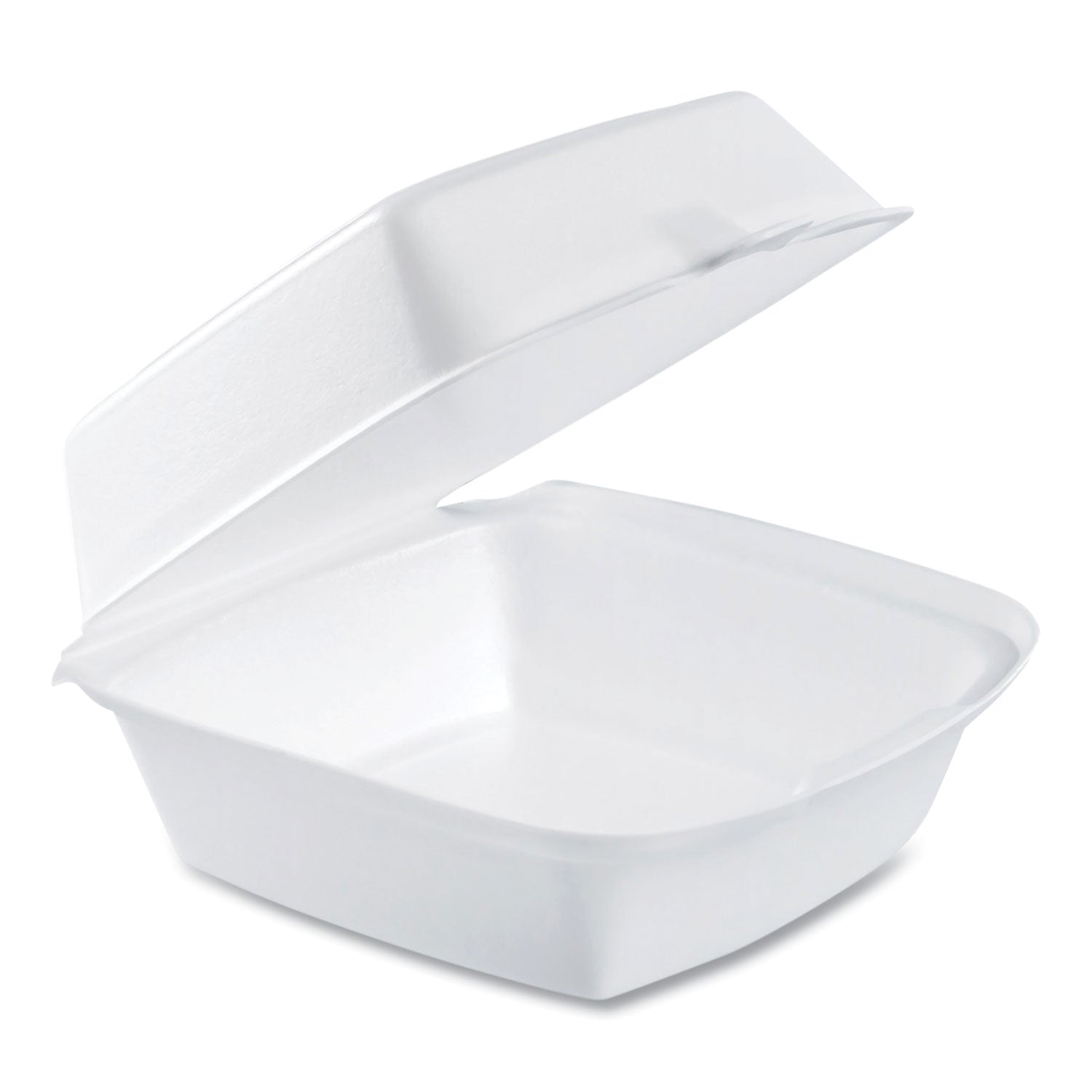 Dart® Foam Hinged Lid Containers, 6 X 5.78 X 3, White, 500/carton