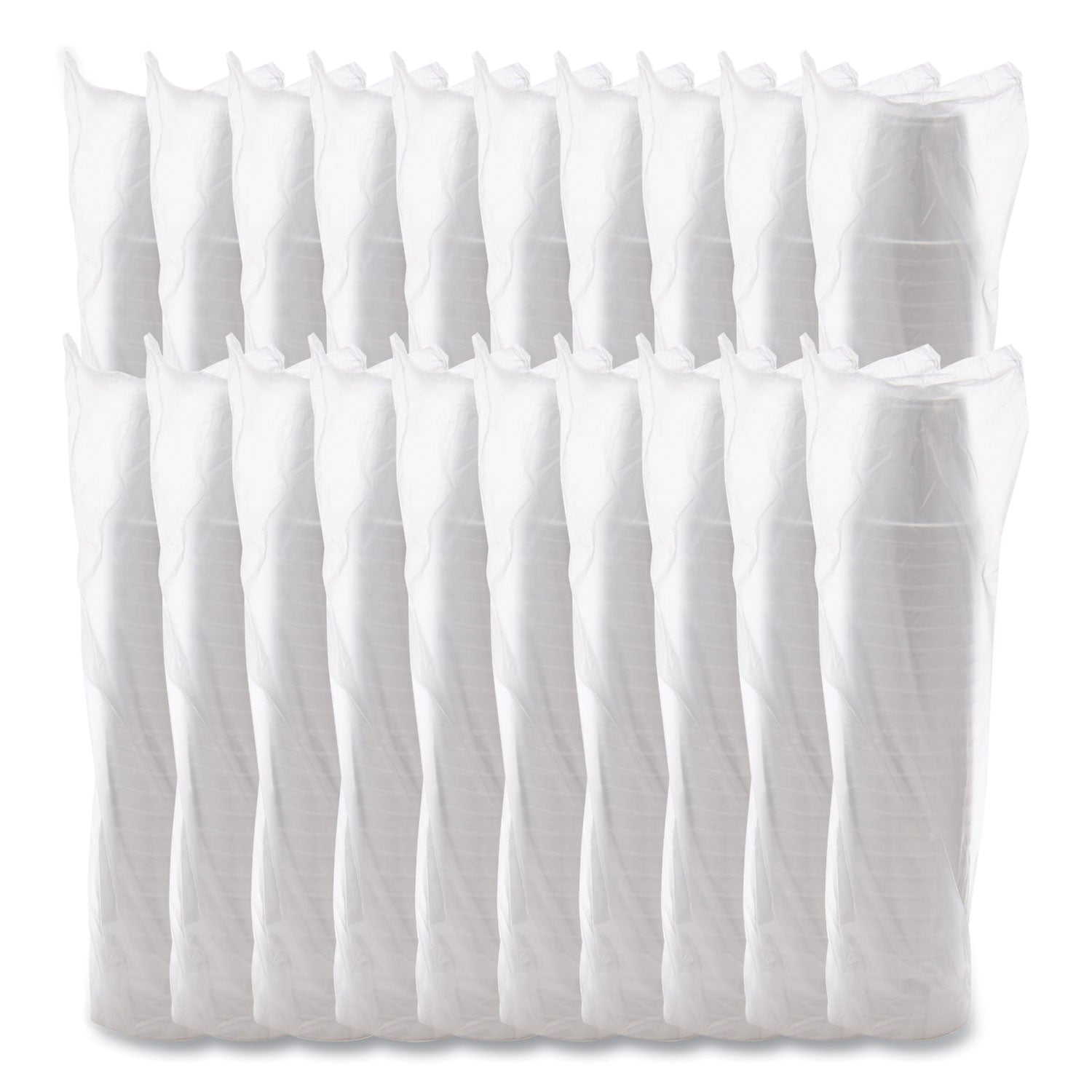 Dart® Foam Containers, Squat, 16 oz, White, 25/Bag, 20 Bags/Carton