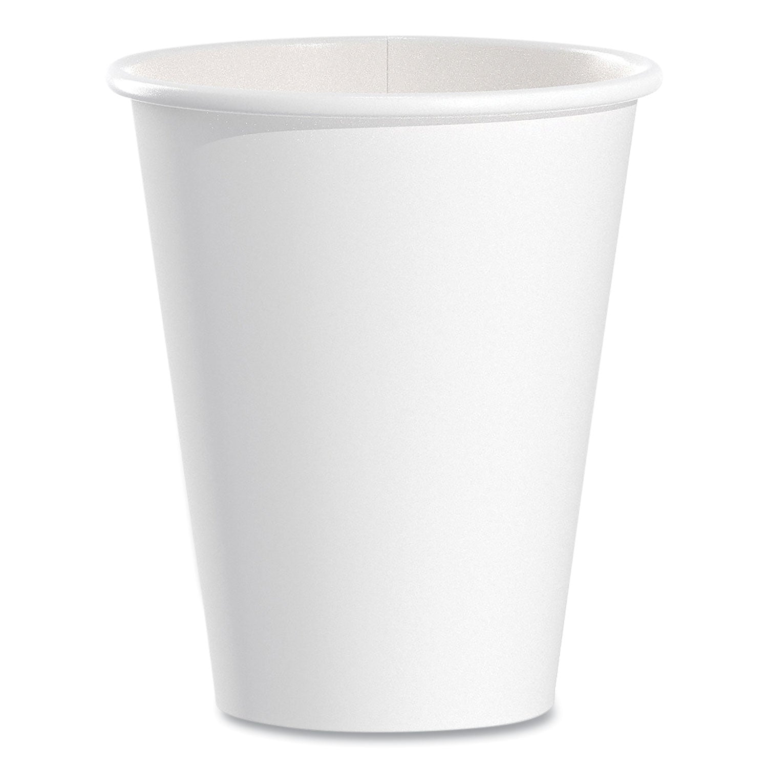 Single-Sided Poly Paper Hot Cups | 8oz White