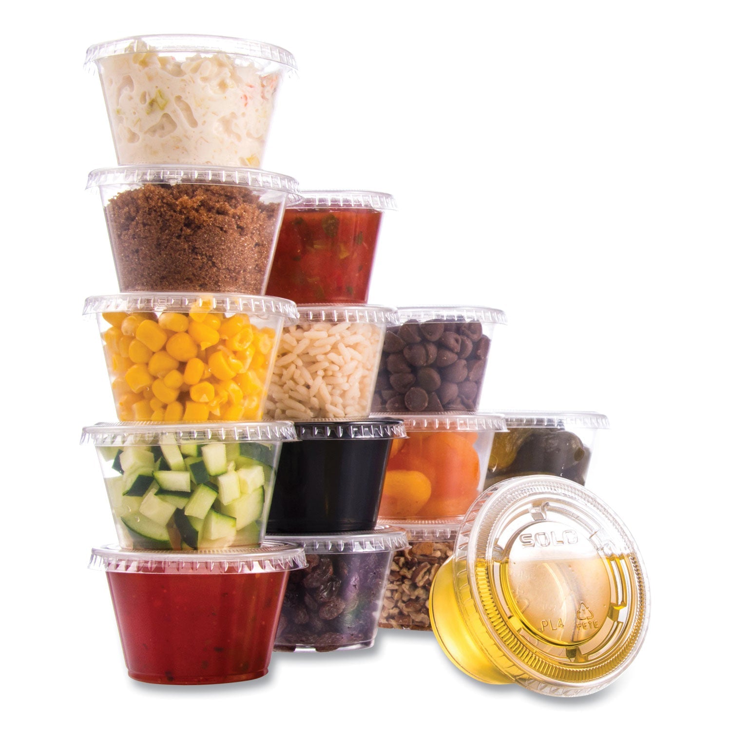 Dart® Conex Complements Portion/Medicine Cups, 4 oz, Plastic, Clear, 125/Bag, 20 Bags/Carton