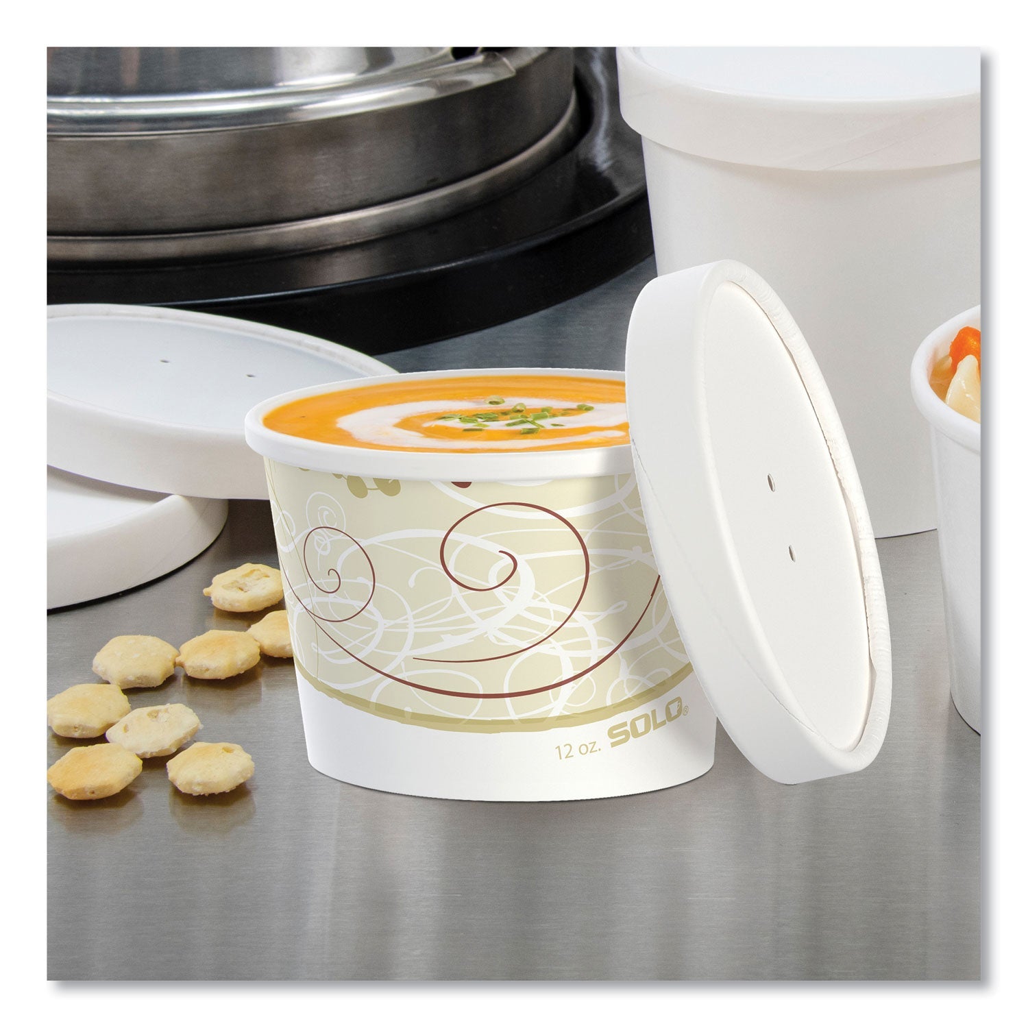 SOLO® Flexstyle Double Poly Food Combo Packs, 12 oz, Symphony, Paper, 250/Carton