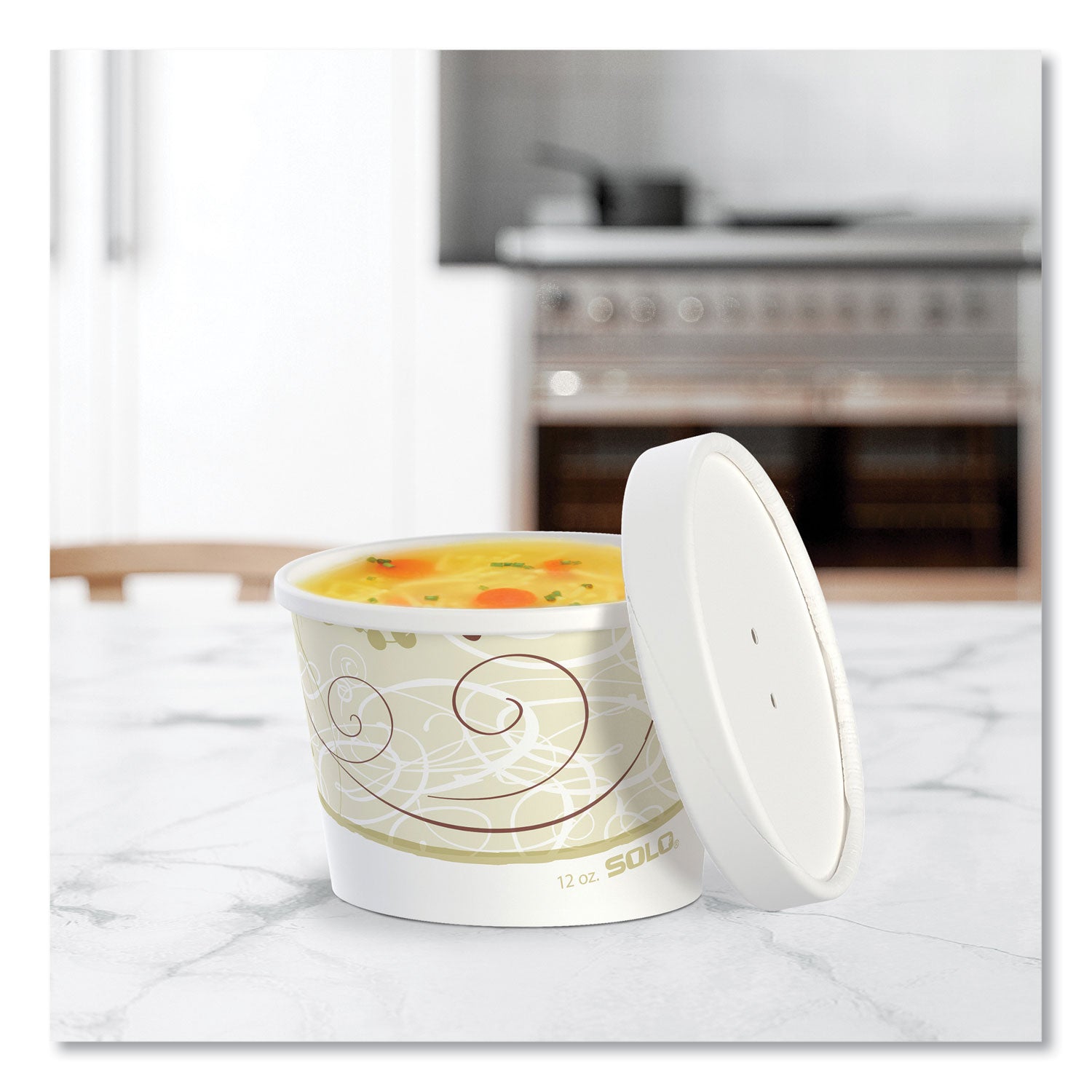 SOLO® Flexstyle Double Poly Food Combo Packs, 12 oz, Symphony, Paper, 250/Carton